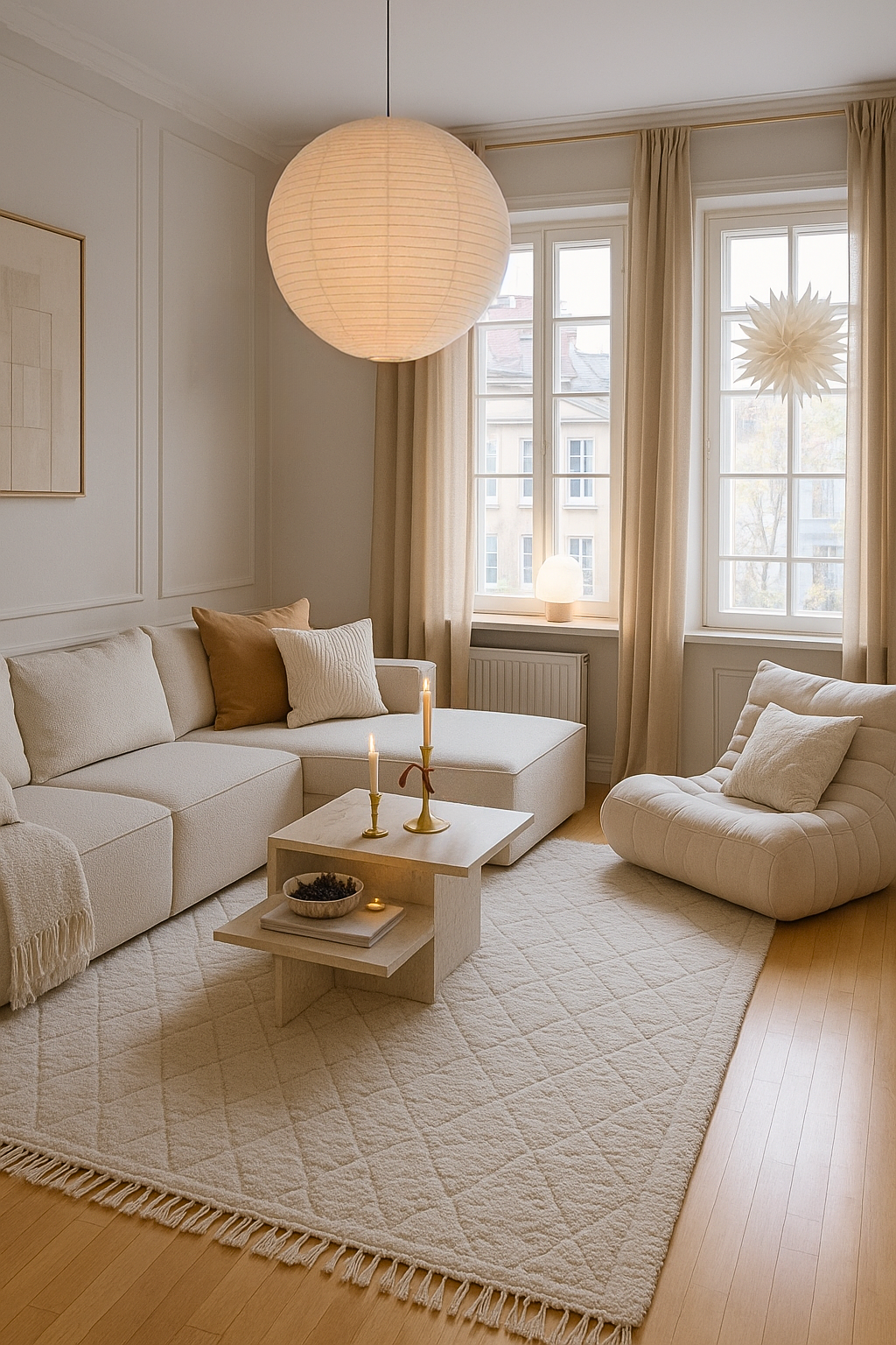 Visualisierung Altbau Wohnzimmer