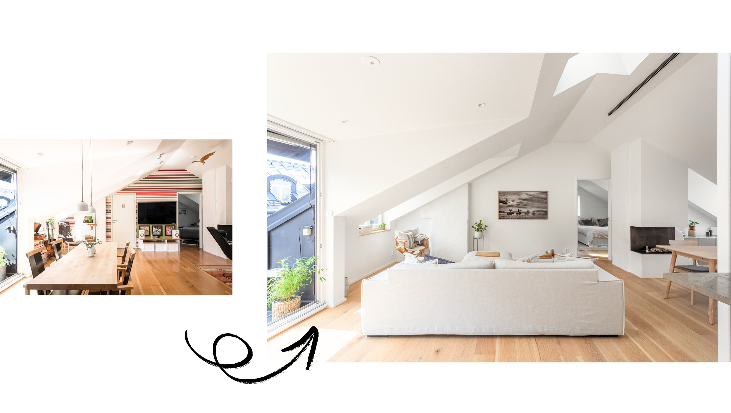 Vorher-Nachher Wohnzimmer