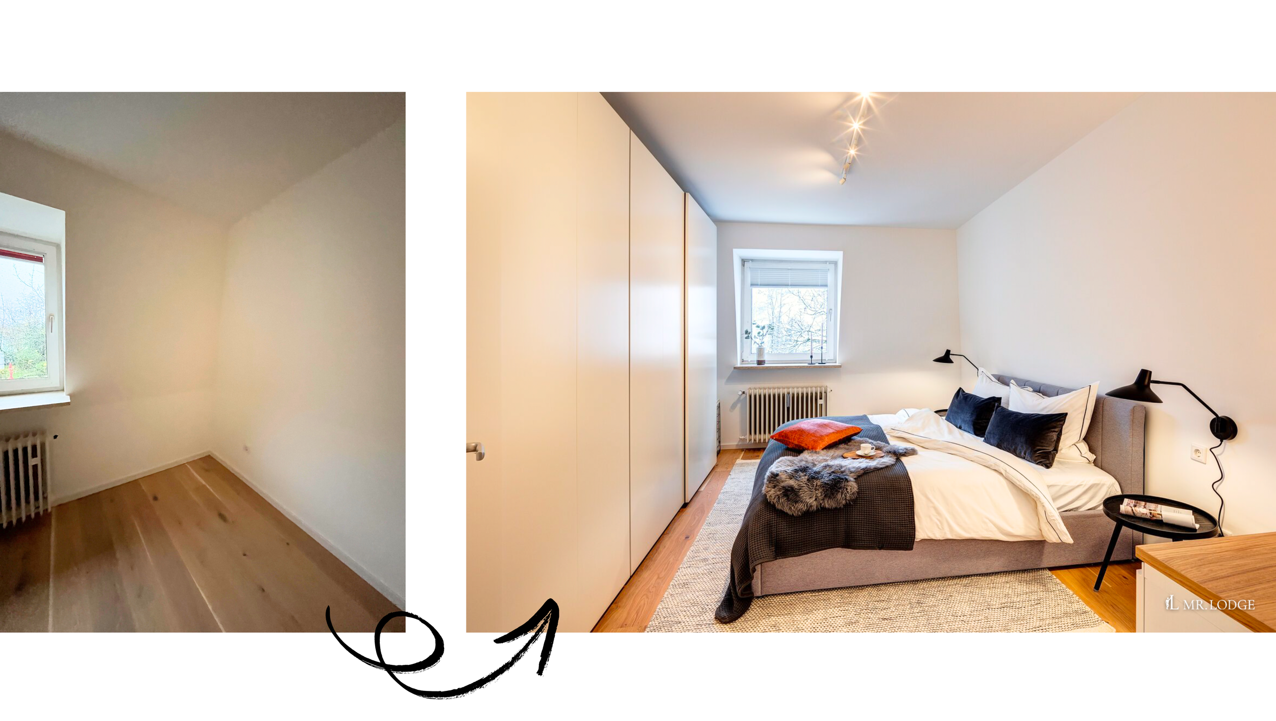 Vorher-Nachher Schlafzimmer