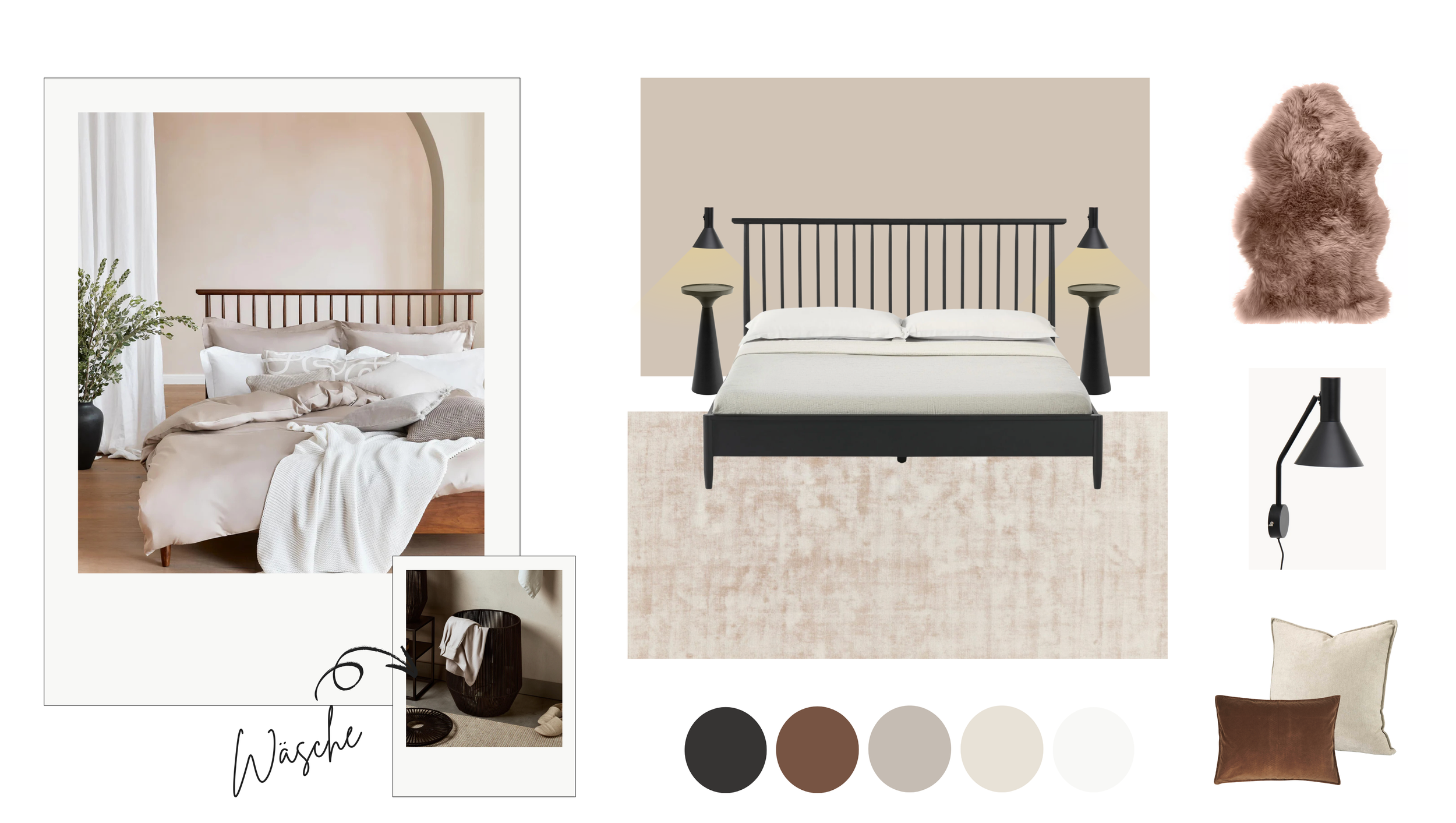 Moodboard Schlafzimmer