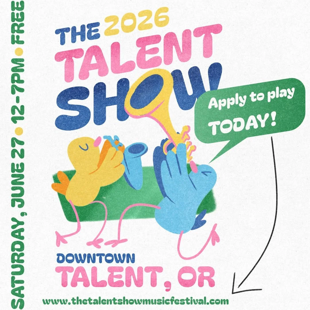 Calling all musicians, bands &amp; solo artists!

Applications for the 2026 Talent Show Music Festival are OPEN &mdash; and we want YOU.

✅ Folk, jazz, bluegrass, rock, world music, blues, electronic &mdash; all genres welcome
✅ All ages and skill le