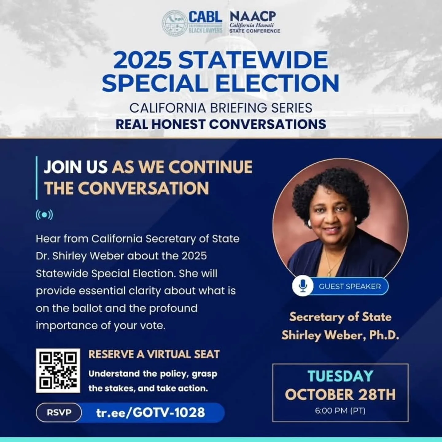 Tuesday &amp; Wednesday Prop 50 event. 
Big changes start with bold action!
Proposition 50 represents a historic moment for California &mdash; one where we choose
transparency, accountability, and equity over manipulation.
Together, we can set a n