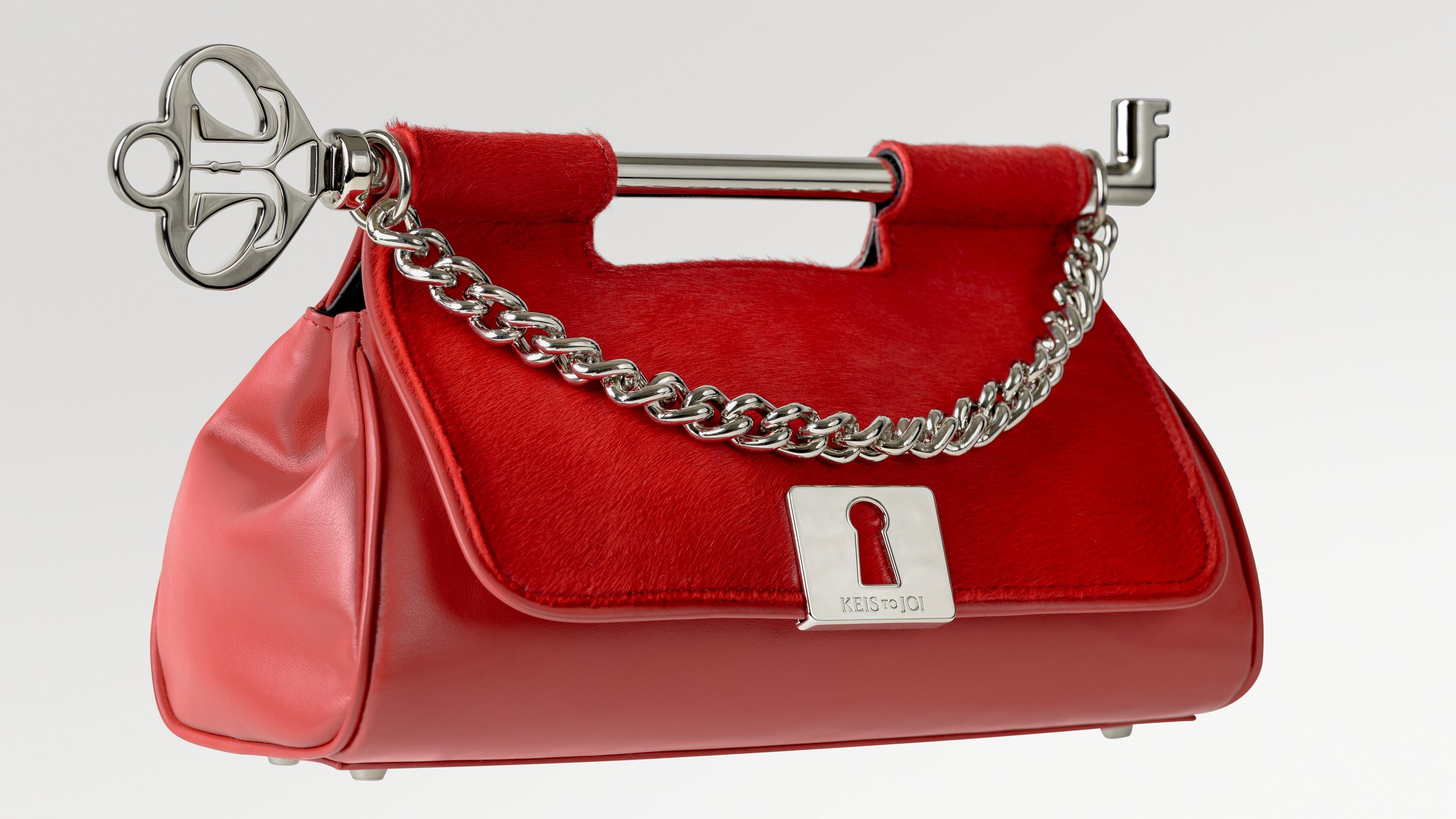 Key Clutch Red Leather-Pony Hair-12890.jpg