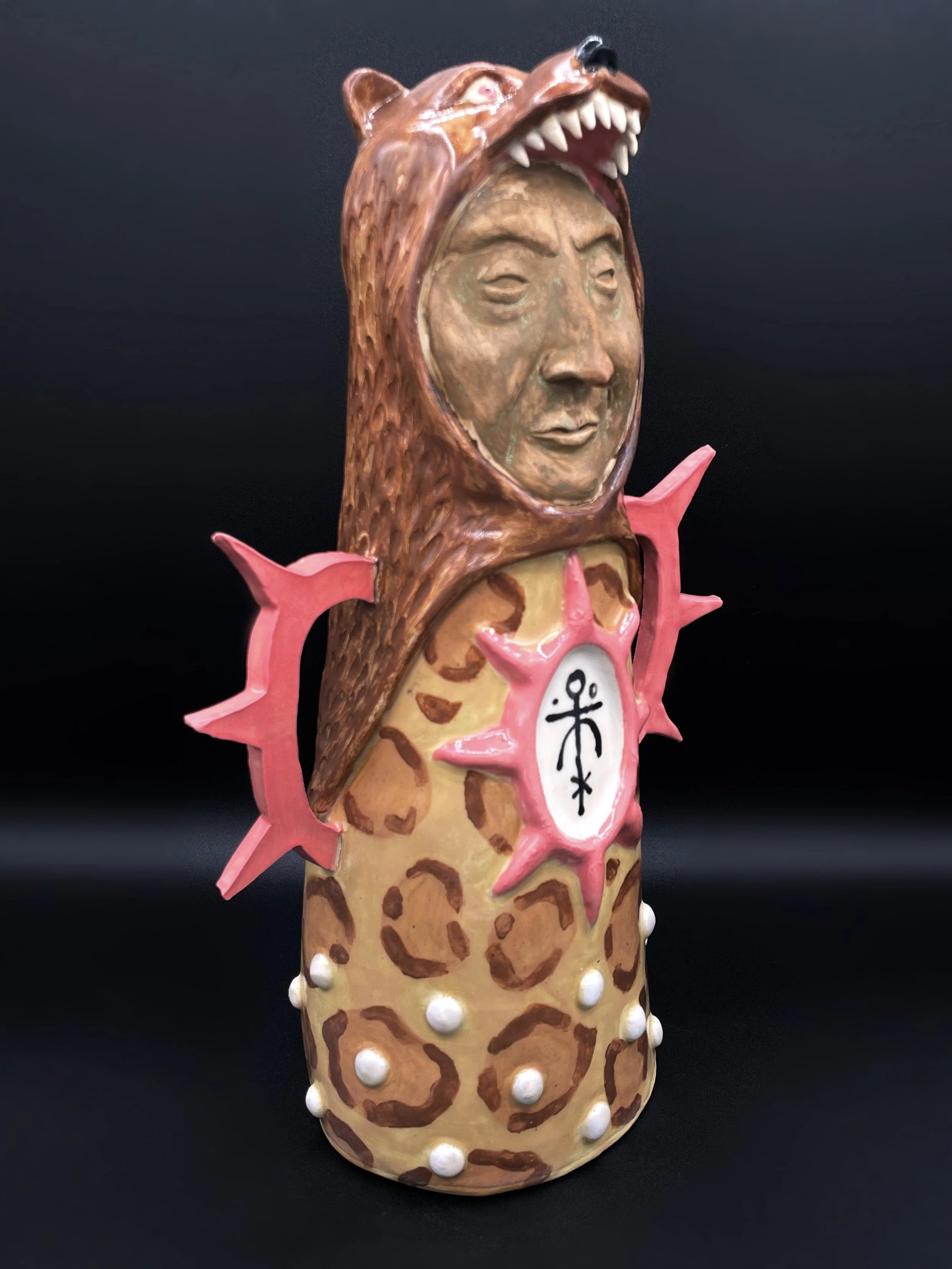 "Hunter Totem" 
7.5"x4.5"x12"
2025