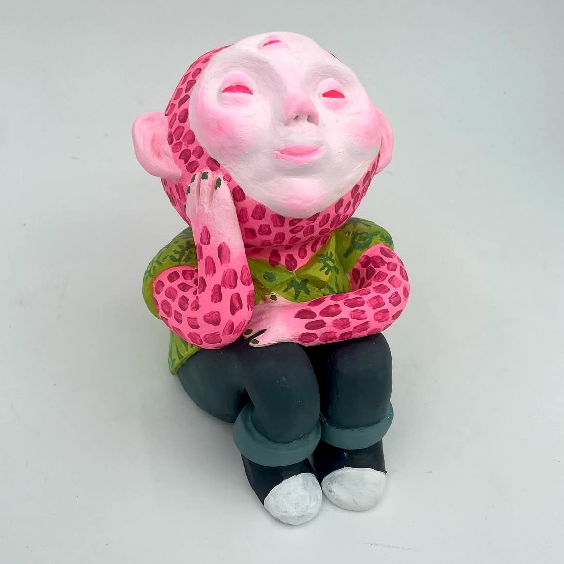 "Youssef the Yearning" 2025
ceramic, acrylic, 4"x5"5.5"