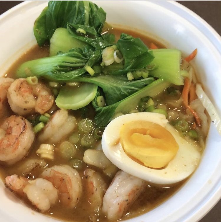 Shrimp Ramen with Bok Choi