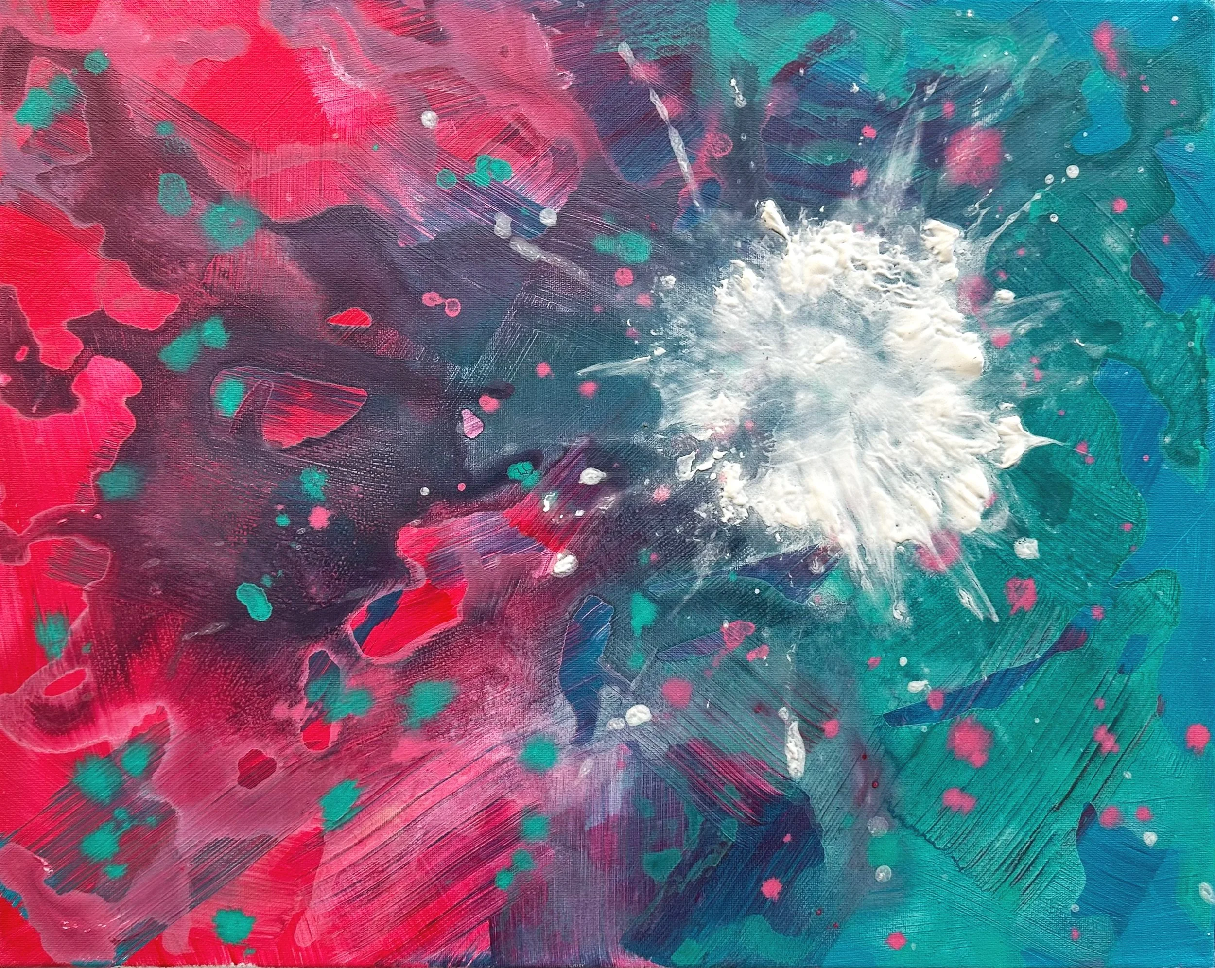 "— I have not seen — As others saw...": 20in x 16in (acrylic on canvas)