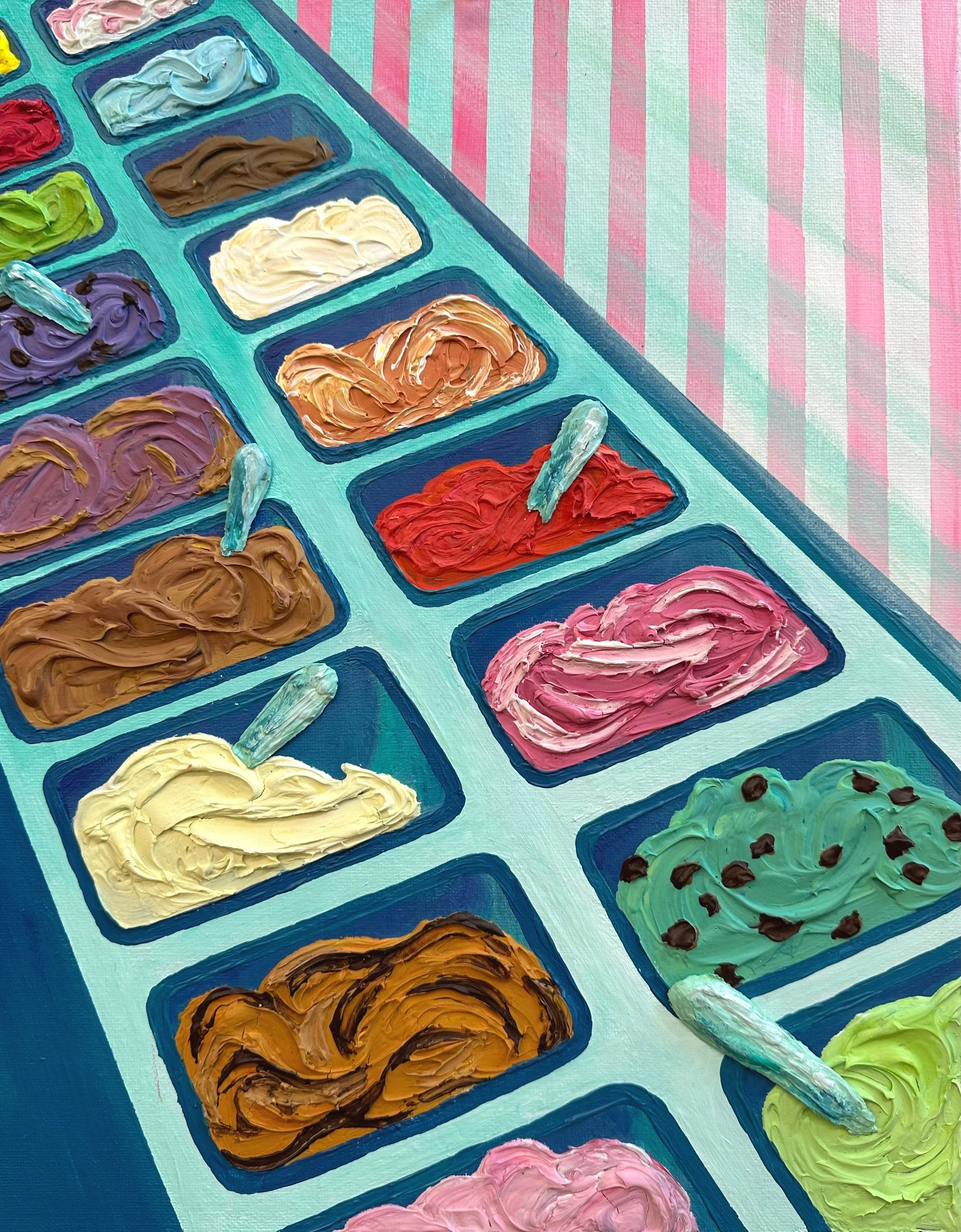 Ice Cream: 11in x 14in (acrylic on canvas)