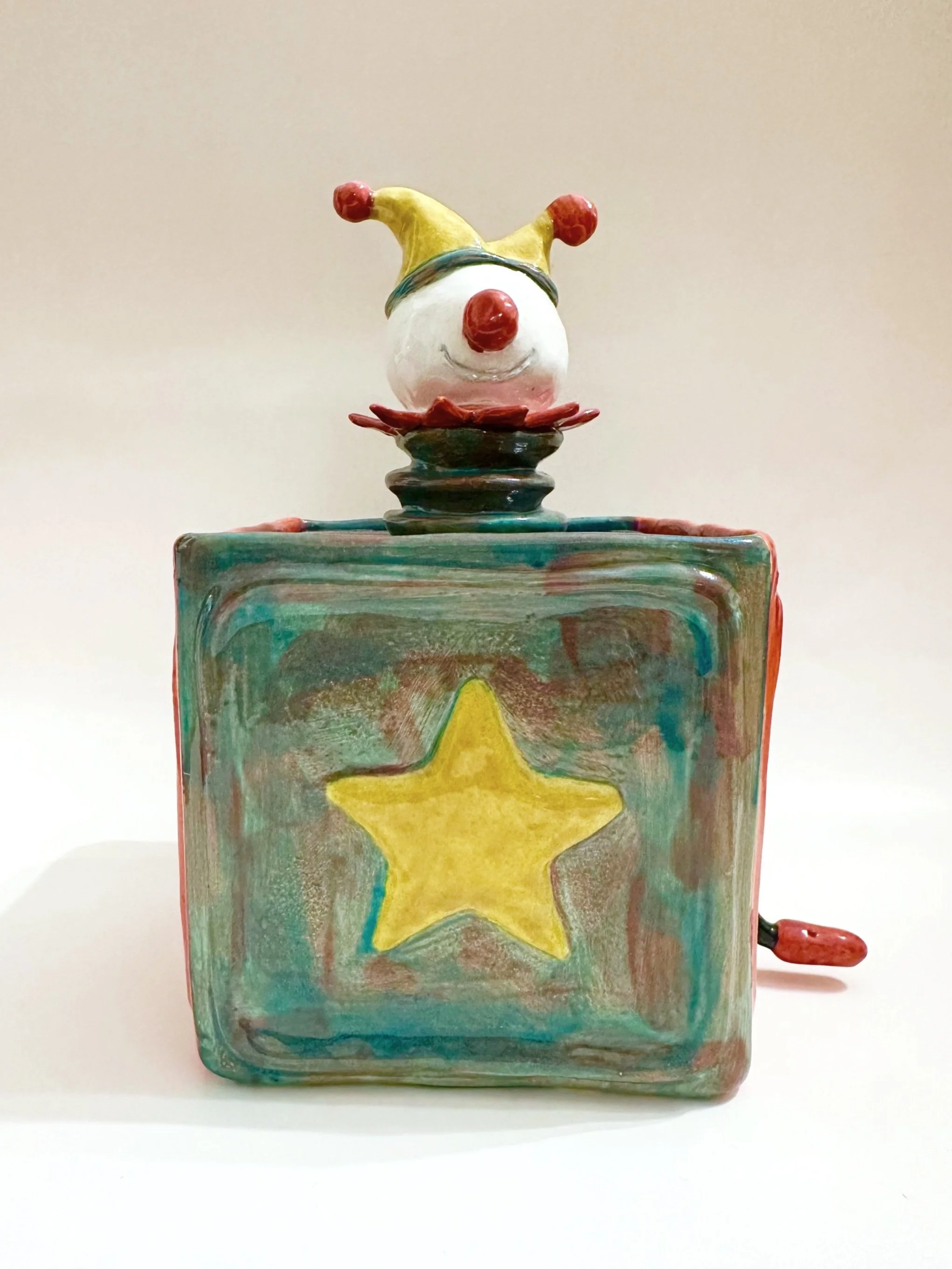 7in x 7in x 11in (ceramic clay, glaze)