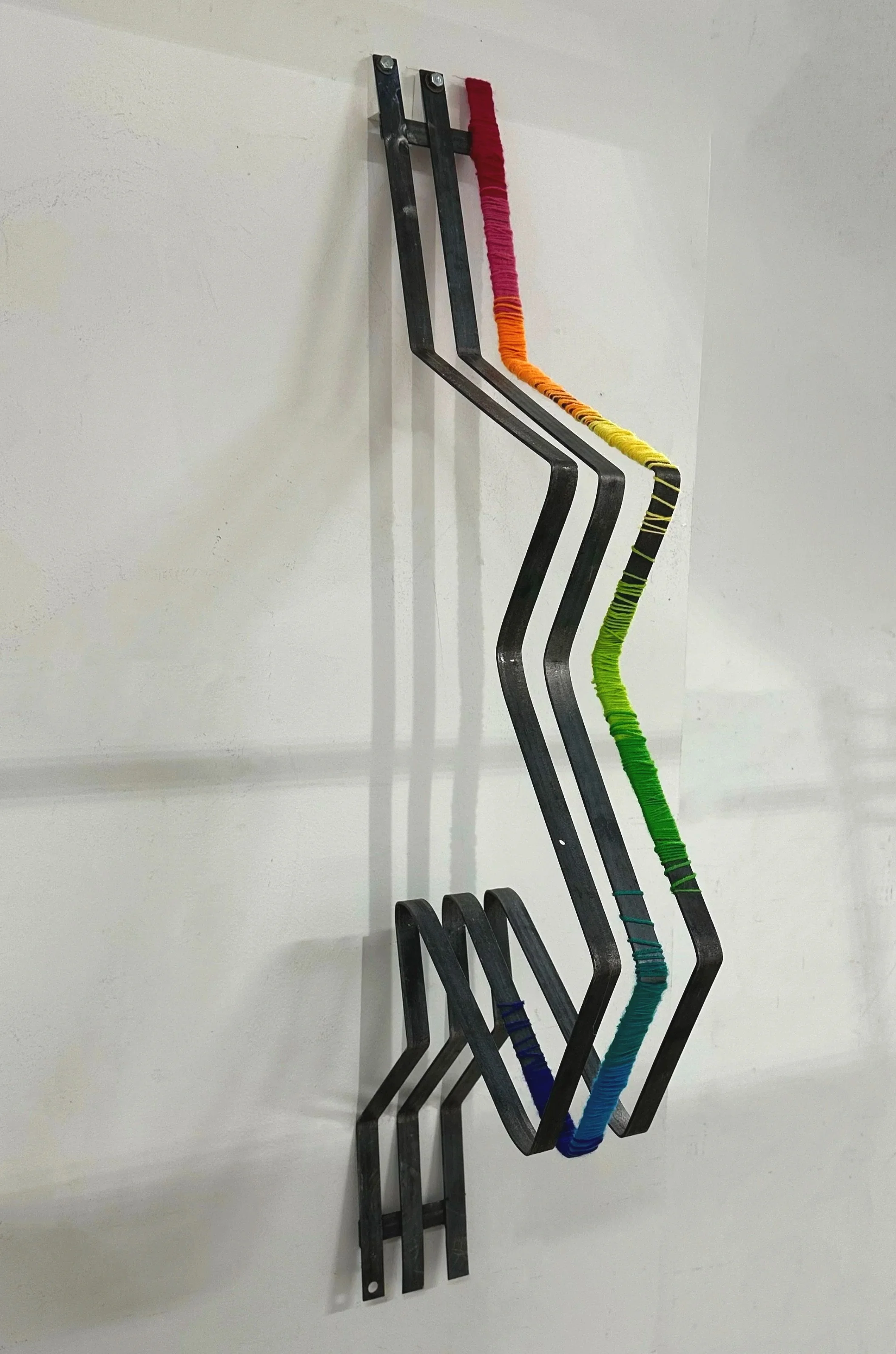 48in x 17in x 5in (steel, yarn)