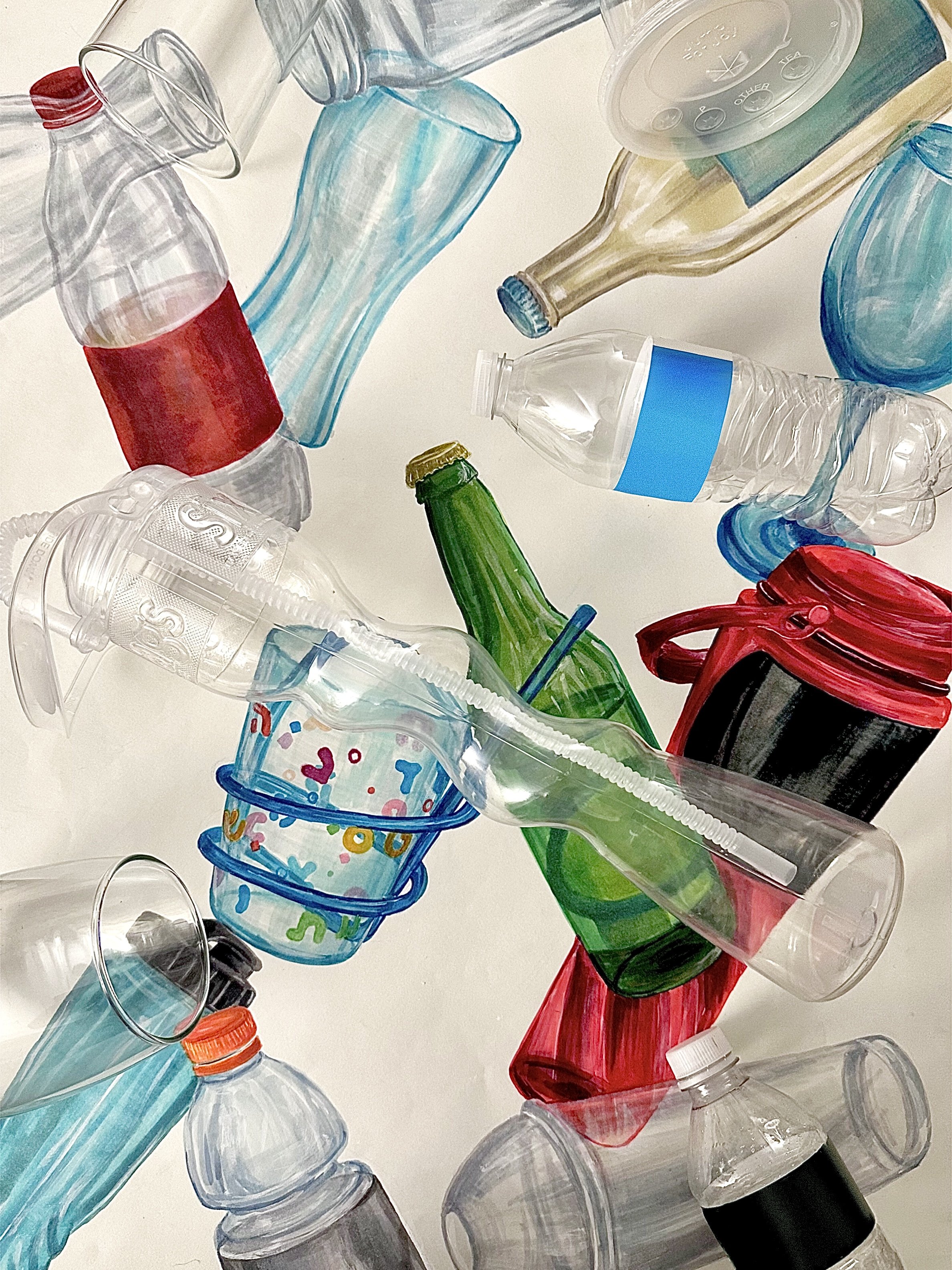 18in x 24in (alcohol marker, photograph)