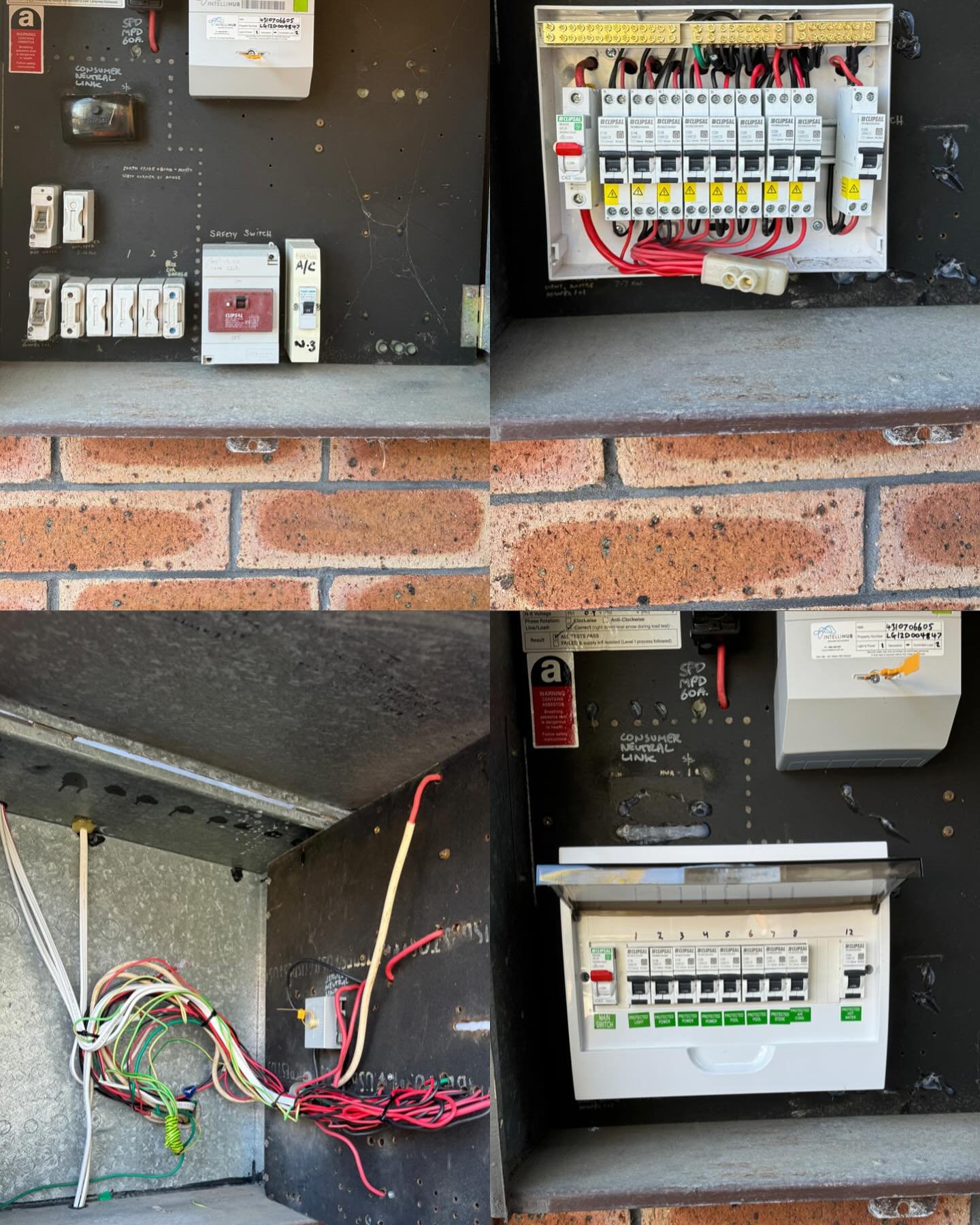 DOES YOUR SWITCHBOARD NEED UPGRADING?
THIS ONE DID!!
Here is a little before and after of a switchboard we recently upgraded!
With the latest circuit protection fitted this customer is stoked with how it turned out!
VERY AFFORDABLE PRICING!
GIV