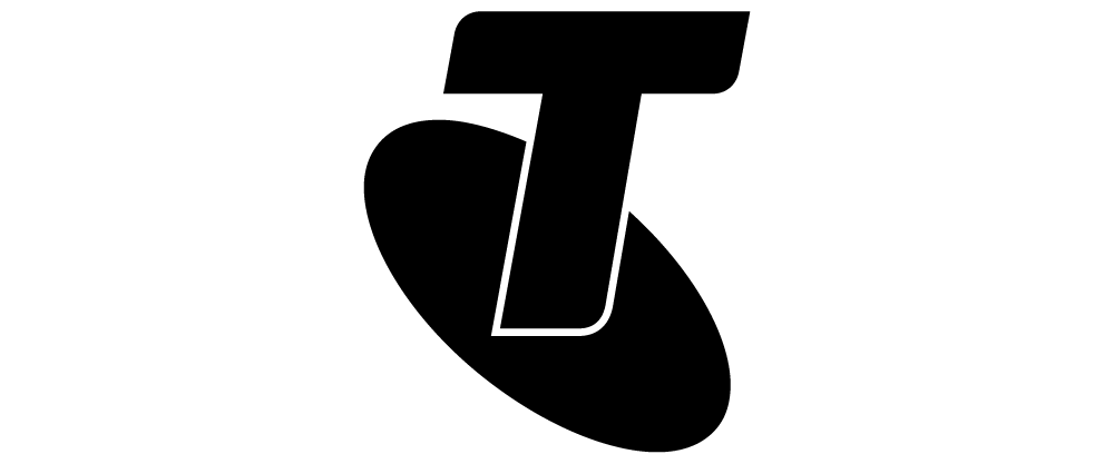 Black and white stylized letter 'T' with abstract background