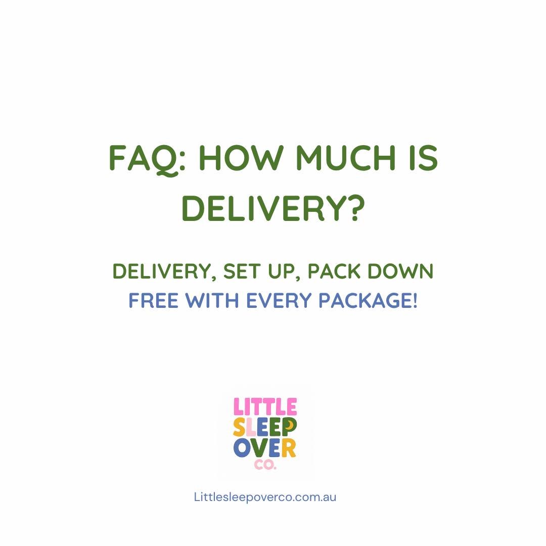 You heard it right ✨

Our teepee packages come with FREE delivery, setup, and pack down - NO hidden fees, NO stress! 🙌

Tell us the place, clear some space, and we handle the rest. 

🎉 Perfect for parties, sleepovers, or any special celebration. 
?