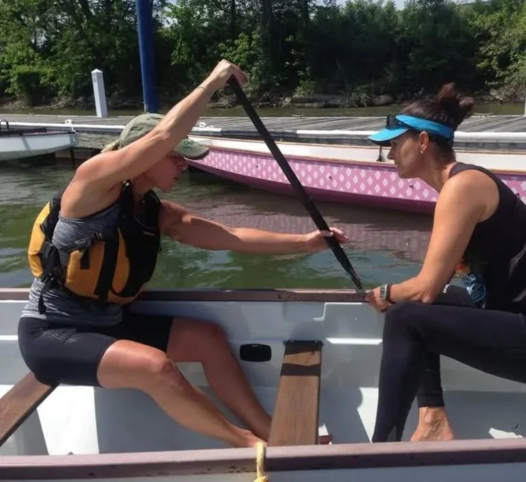 Day 6  of Christmas -  means coach and paddler,  one on one for some