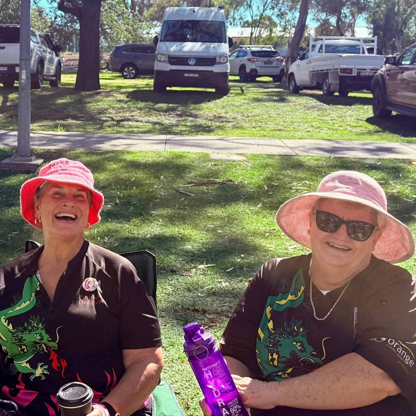 President Lindsey and Sarah enjoying a drink - or two1