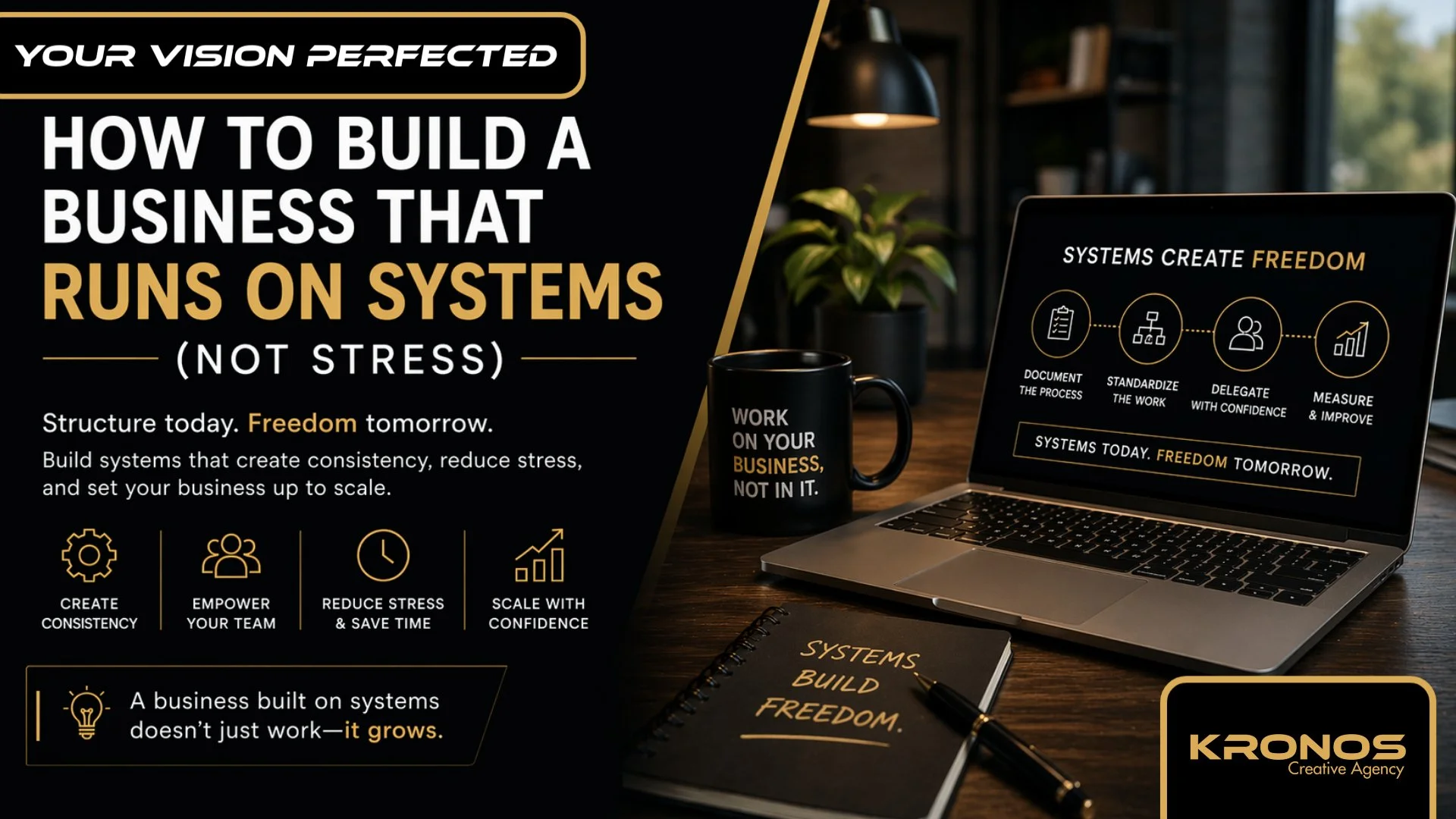 How to Build a Business That Runs on Systems (Not Stress)