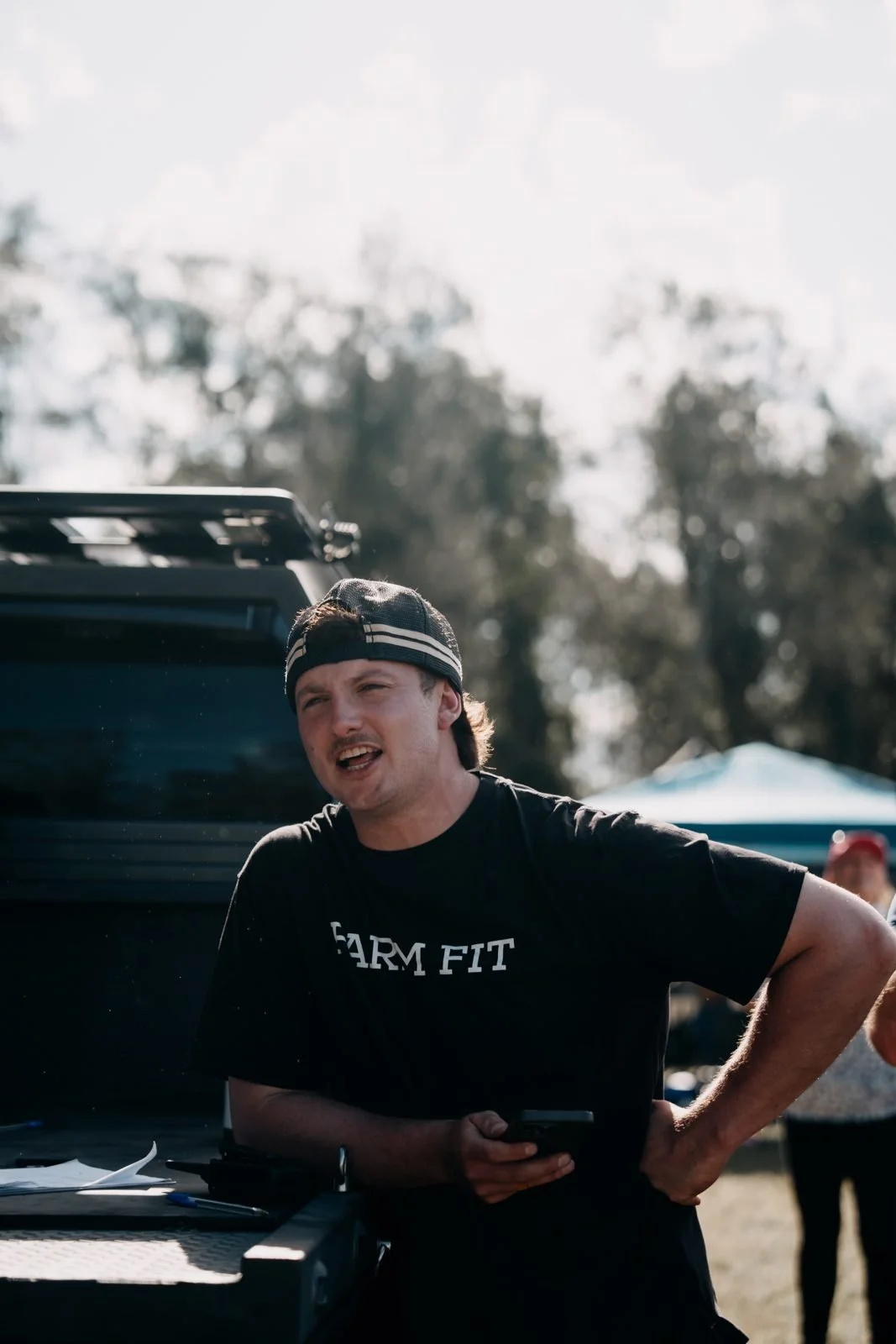 James, event director of The Farm Jam, at the event at Tocal College