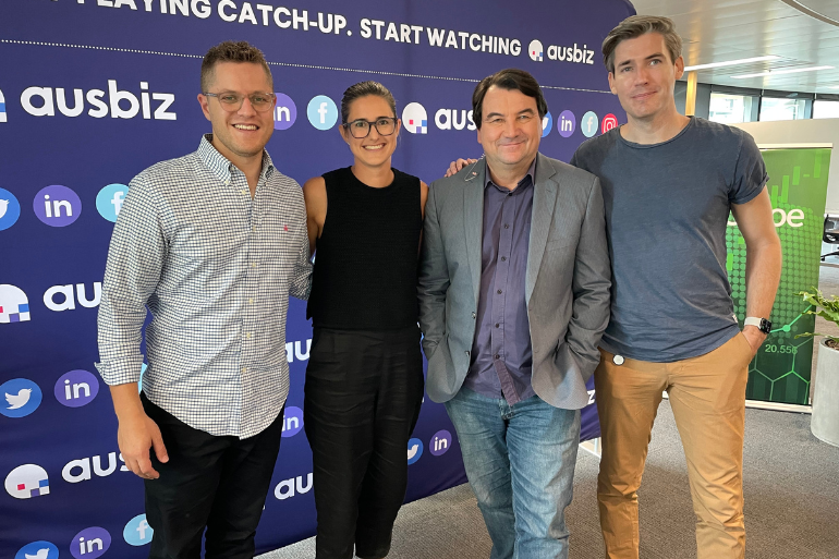 EVP's Justin Lipman, Rampersand's Taryn Pieterse, Startup Daily editor Simon Thomsen, and Square Peg's James Tynan