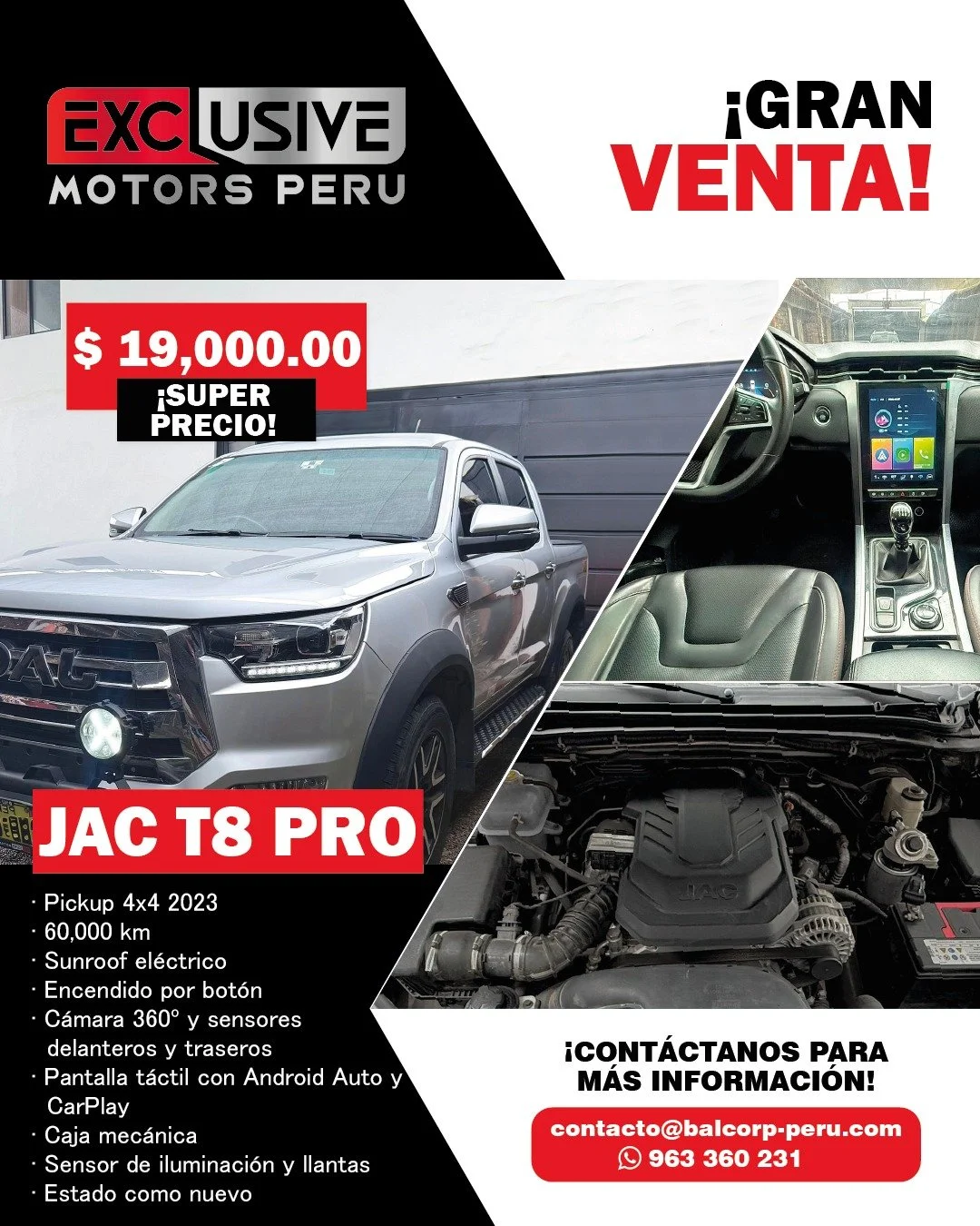 En venta:
JAC T8 PRO