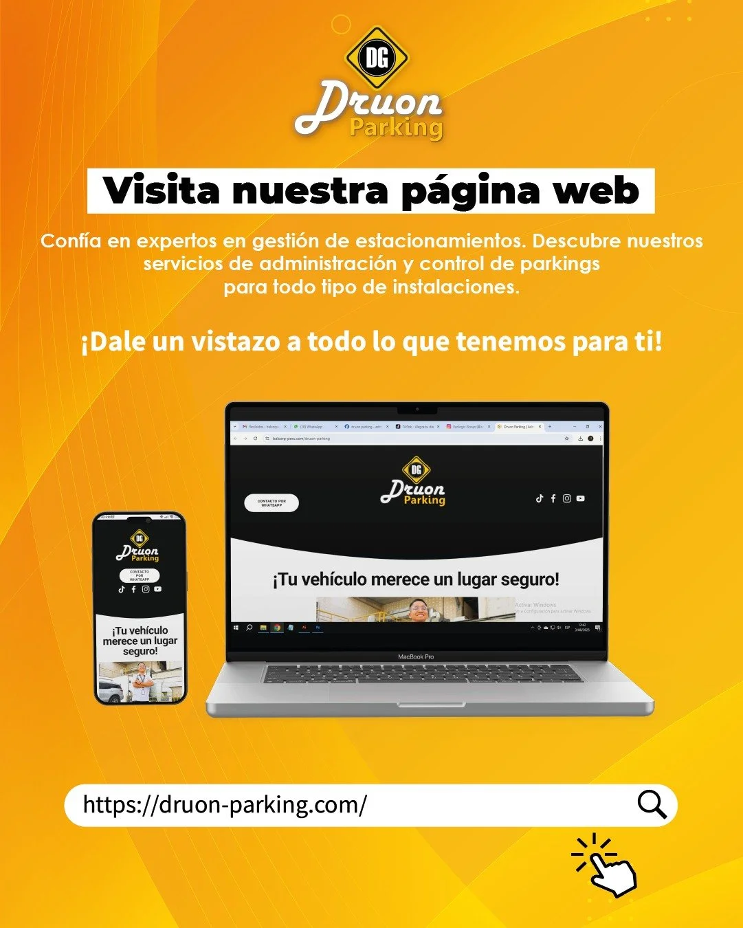🚗 Soluciones de estacionamiento eficientes y seguras
En Druon Parking, gestionamos y operamos estacionamientos para empresas, centros comerciales y edificios residenciales con m&aacute;xima eficiencia.
🅿️ Ofrecemos control, orden y atenci&oacute;n 