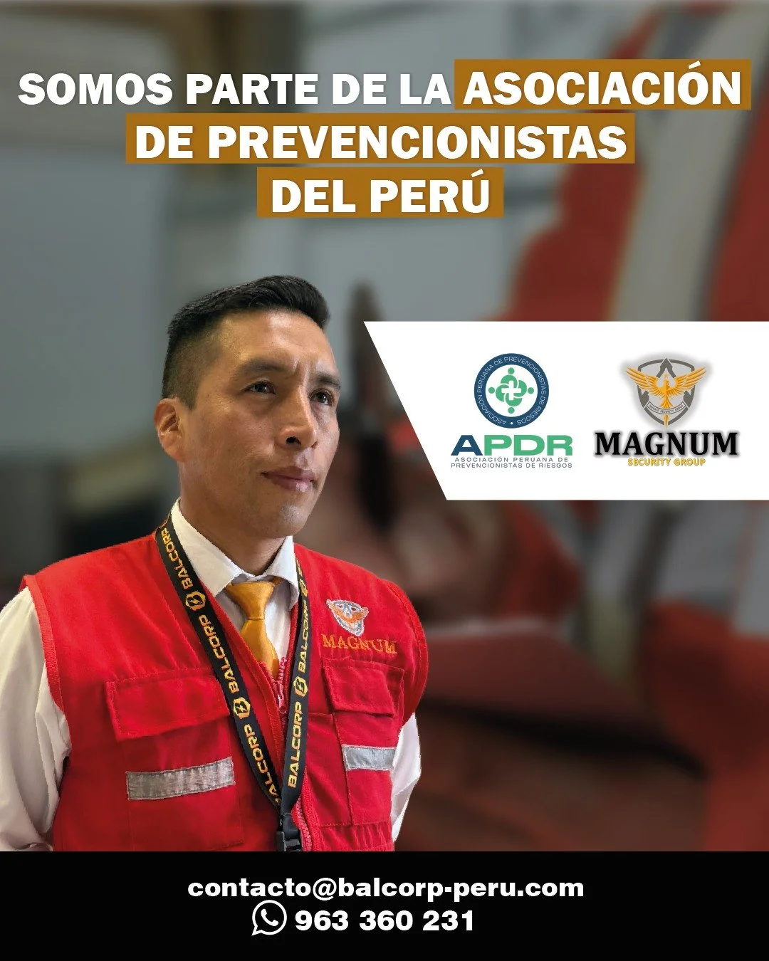 Seguimos sumando alianzas con prop&oacute;sito
Magnum Security Group ahora es miembro de la Asociaci&oacute;n de Prevencionistas del Per&uacute;, fortaleciendo nuestro compromiso con la prevenci&oacute;n, la sostenibilidad y la excelencia operativa.
