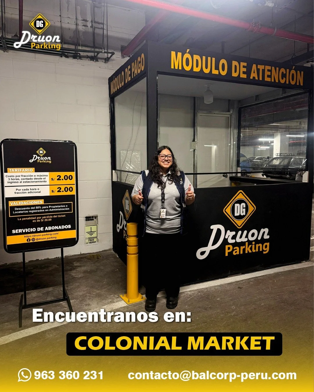 📍&iexcl;Nuevo m&oacute;dulo inaugurado en Colonial Market!

En Druon Parking ya abrimos las puertas de nuestro nuevo punto de atenci&oacute;n en el centro comercial Colonial Market.
Ven a conocernos y disfruta desde hoy de un servicio de estacionami