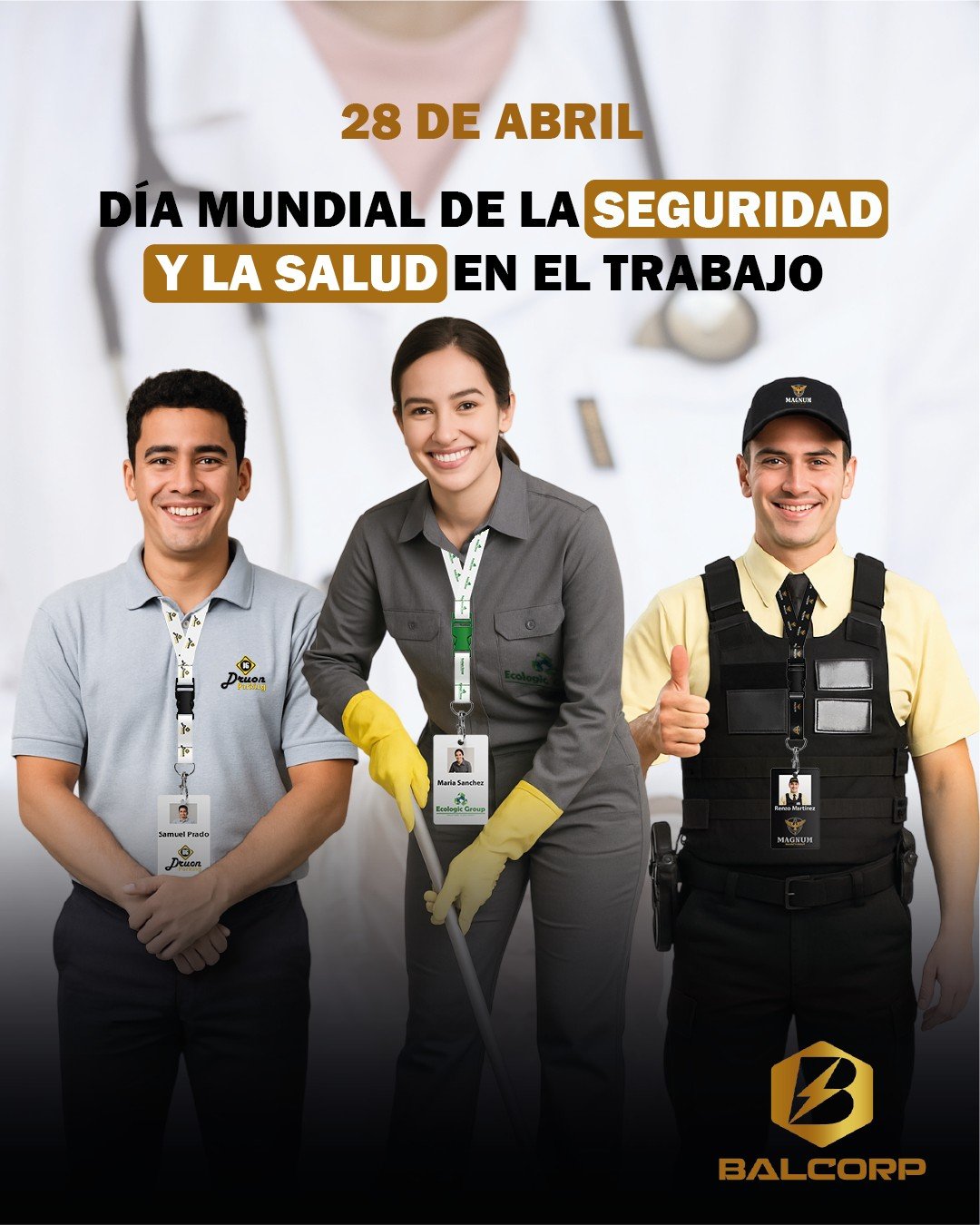&iexcl;La seguridad no es solo parte del trabajo, es el punto de partida!🔒
En este D&iacute;a Mundial de la Seguridad y la Salud en el Trabajo, reconocemos la labor de todos nuestros colaboradores que, con responsabilidad y compromiso, hacen de BALC