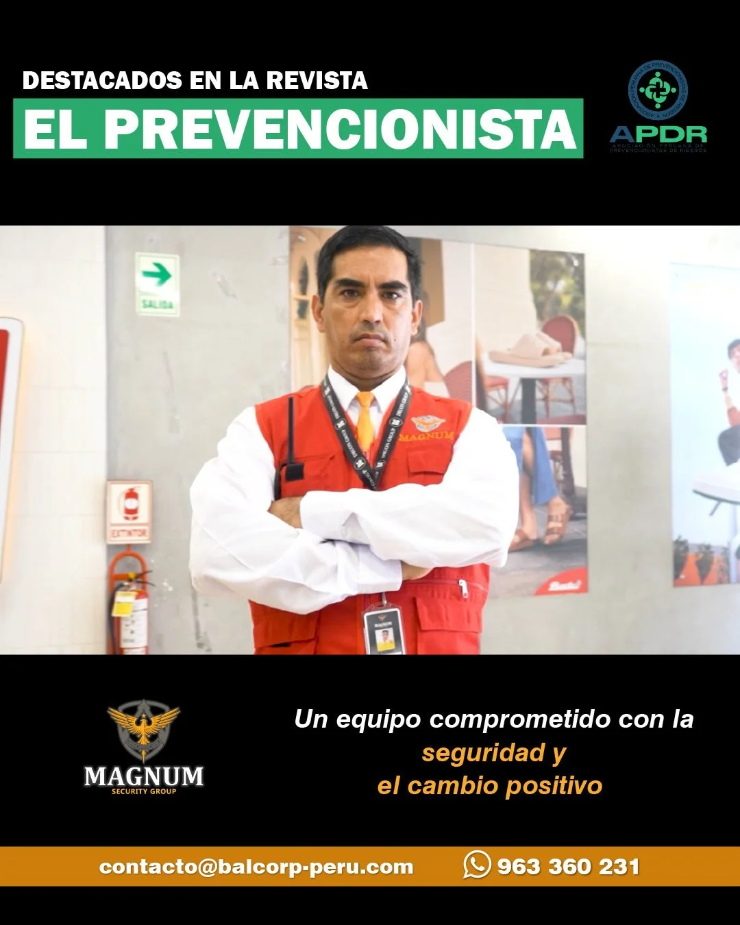 Seguimos sumando en la prevenci&oacute;n y la seguridad
Nos enorgullece ser parte de El Prevencionista, revista oficial de la Asociaci&oacute;n de Prevencionistas del Per&uacute; &ndash; APDR.

📚 Como miembros activos, compartimos experiencias, buen