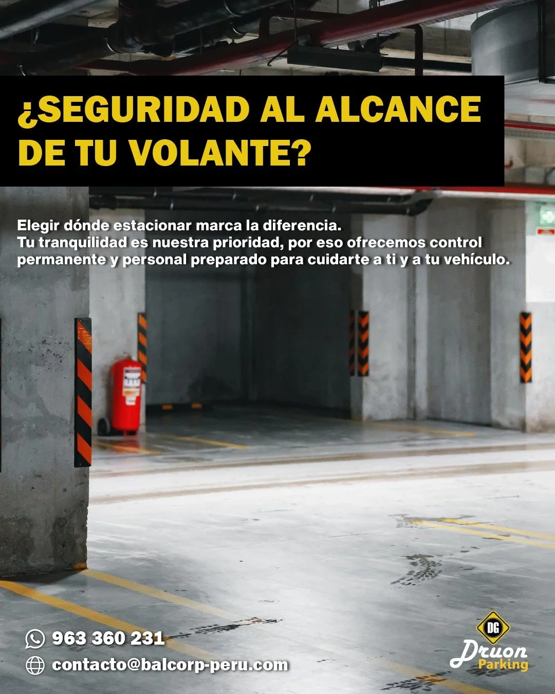 🚘 &iquest;Seguridad al alcance de tu volante?
En Druon Parking nos encargamos de proteger tu veh&iacute;culo con vigilancia permanente, tecnolog&iacute;a de seguridad y un equipo siempre listo para atenderte.

Estaciona con tranquilidad y disfruta d