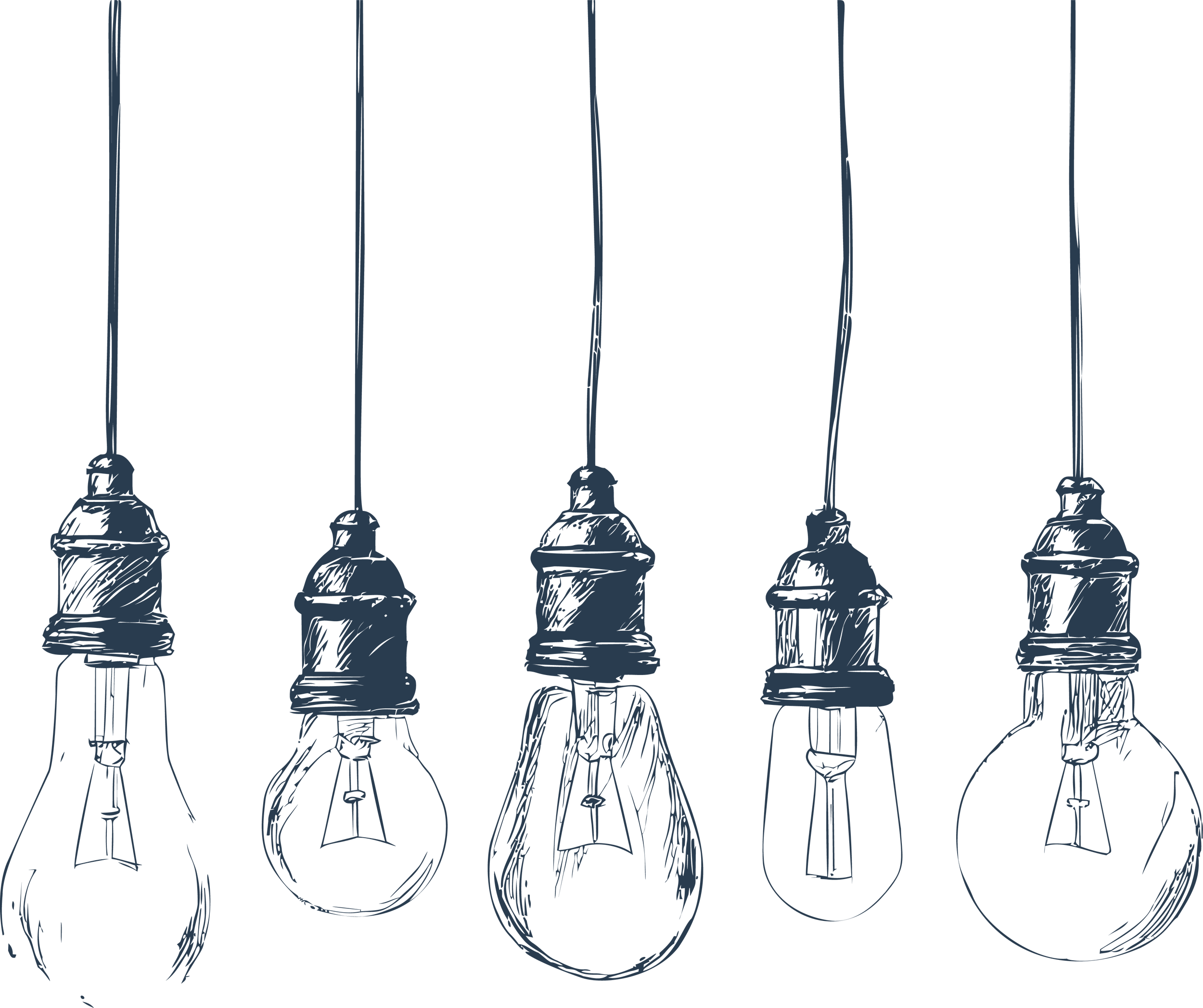 Minimalist pencil light bulb sketch representing the custom itinerary design and curation proposal phase.