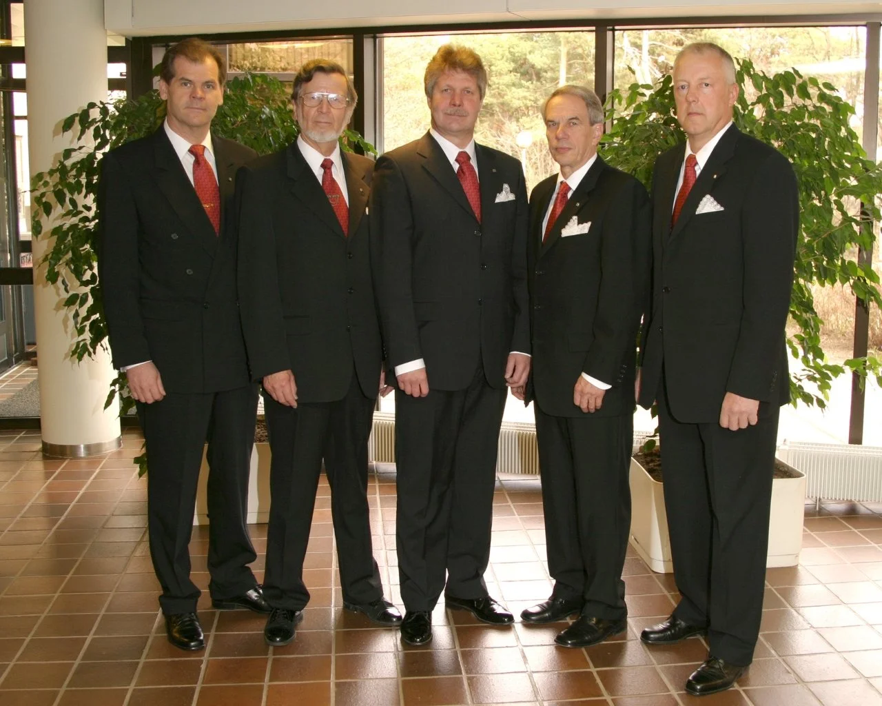 Raumaster founders Jukka Ruohola, Kauko Einälä, Juhani Rasilainen, Esko Saarela and Jouko Mäkilä
