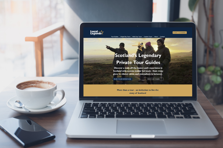 Local Legends Tour Guides Website Mockup