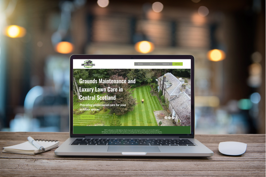 AWC Landscapes Website Mockup