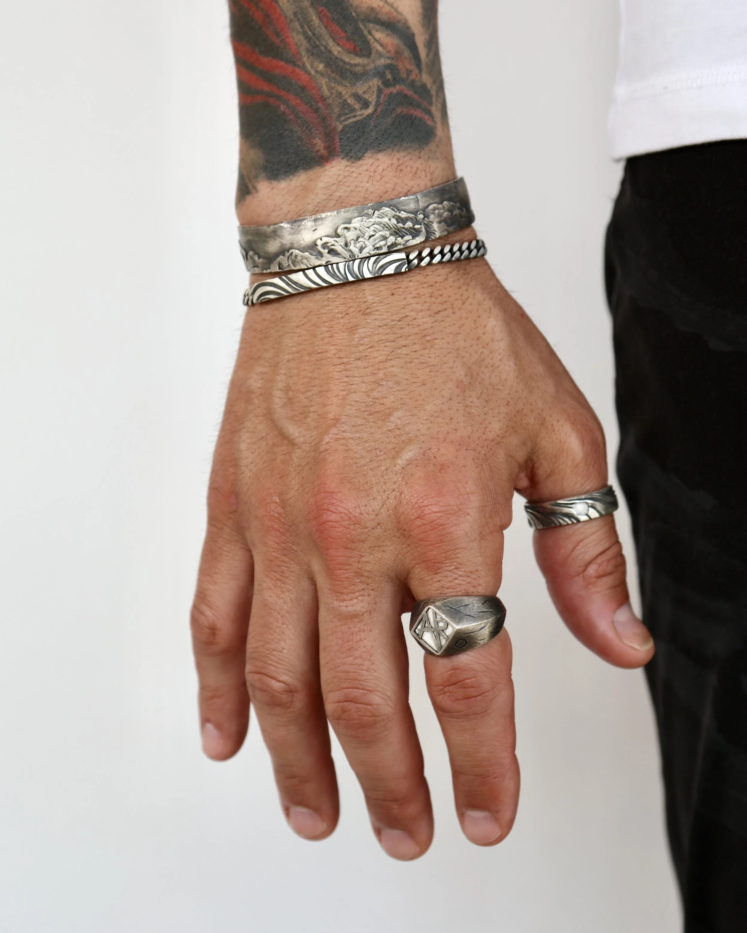 Air White Howlite Ring.jpg