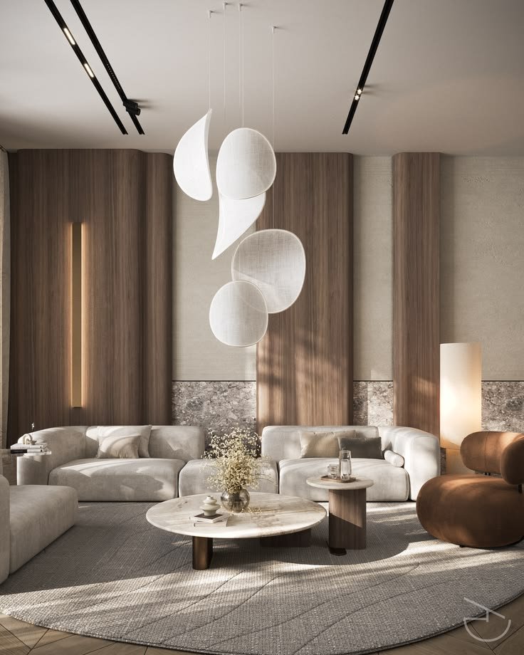 How to Design a Harmonious Living Room layeder lightings.jpg