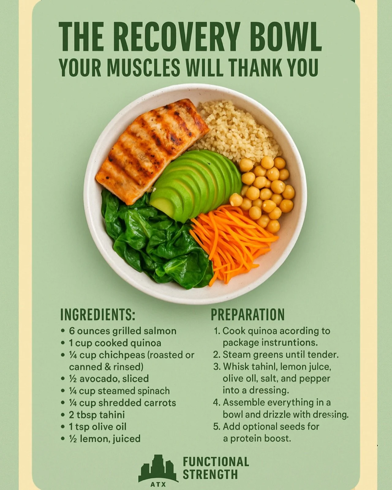 Your muscles called. They said thank you.
Meet The Recovery Bowl &mdash; an anti-inflammatory powerhouse packed with omega-3s, fiber, and clean protein to fuel your comeback. Simple, real ingredients. Built for real results.

Tag someone who needs th