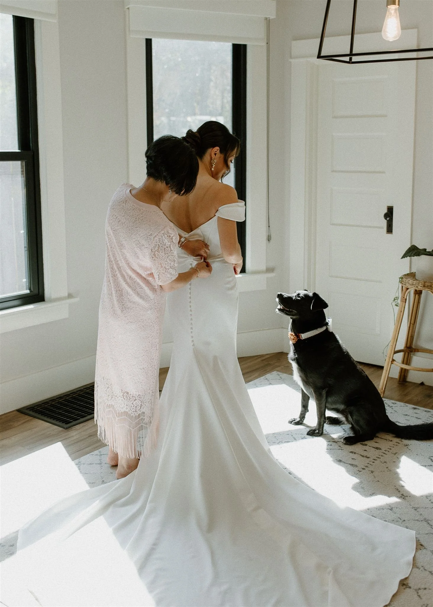 Bride Dress Mother Dog Portland Wedding Planning