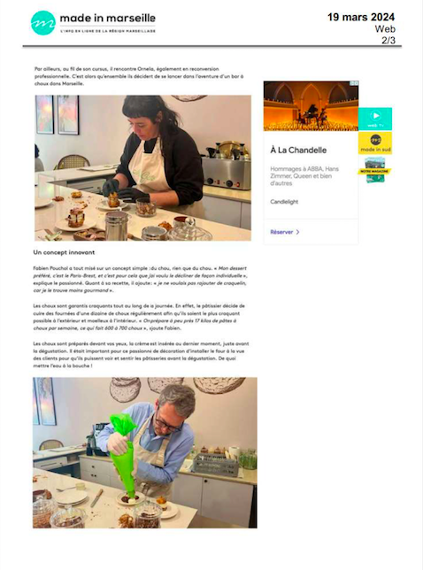Made In Marseille - Mon Gâté, un bar à choux gourmand à deux pas du Vieux-Port 19 mars 2024