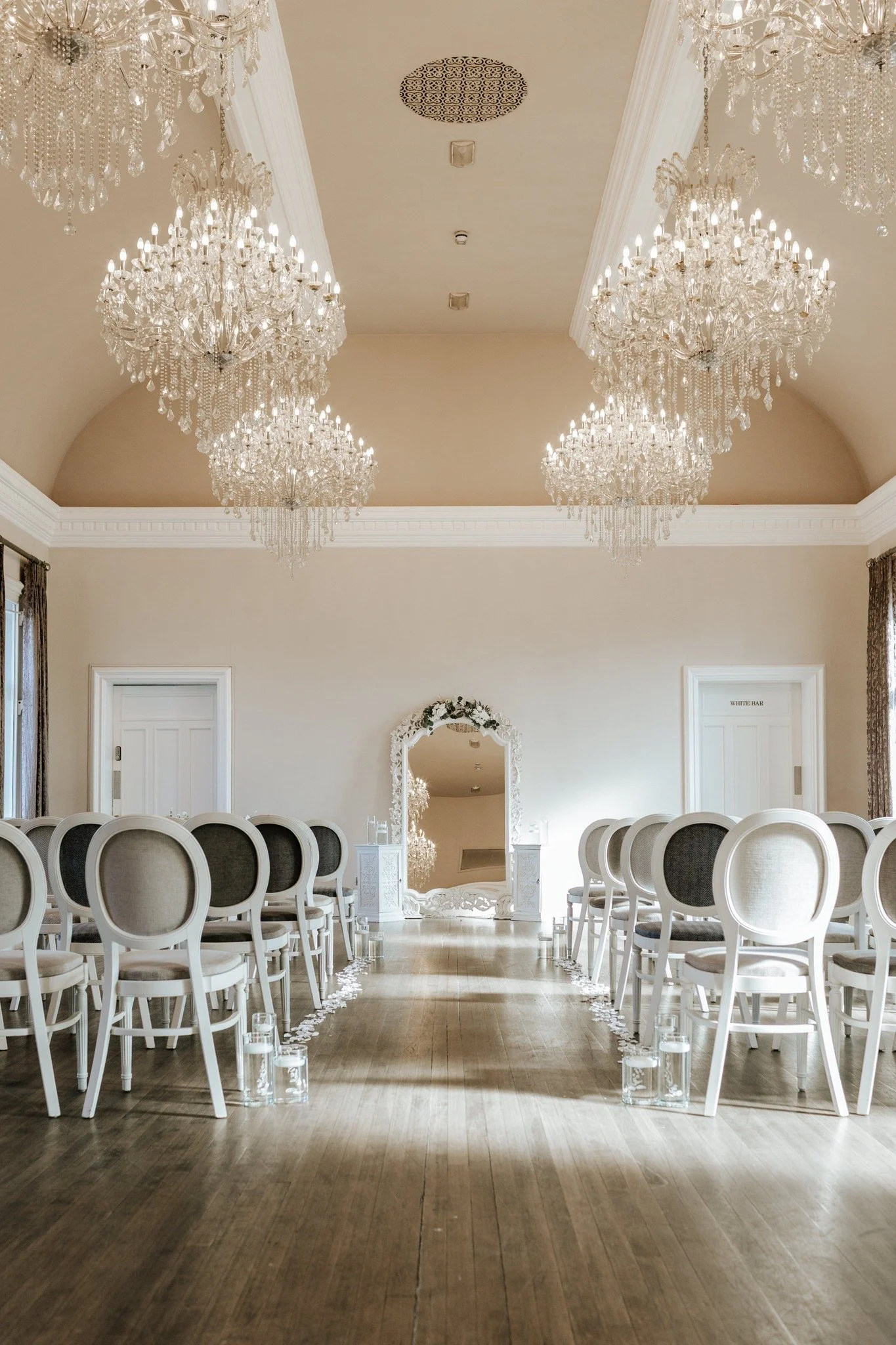 There is nothing quite like the first time you step into the Ballroom. ✨

Eight iconic chandeliers, 1890s vaulted ceilings, and a space that breathes elegance. Whether you&rsquo;re dreaming of a classic white wedding or a bold, modern celebration, ou
