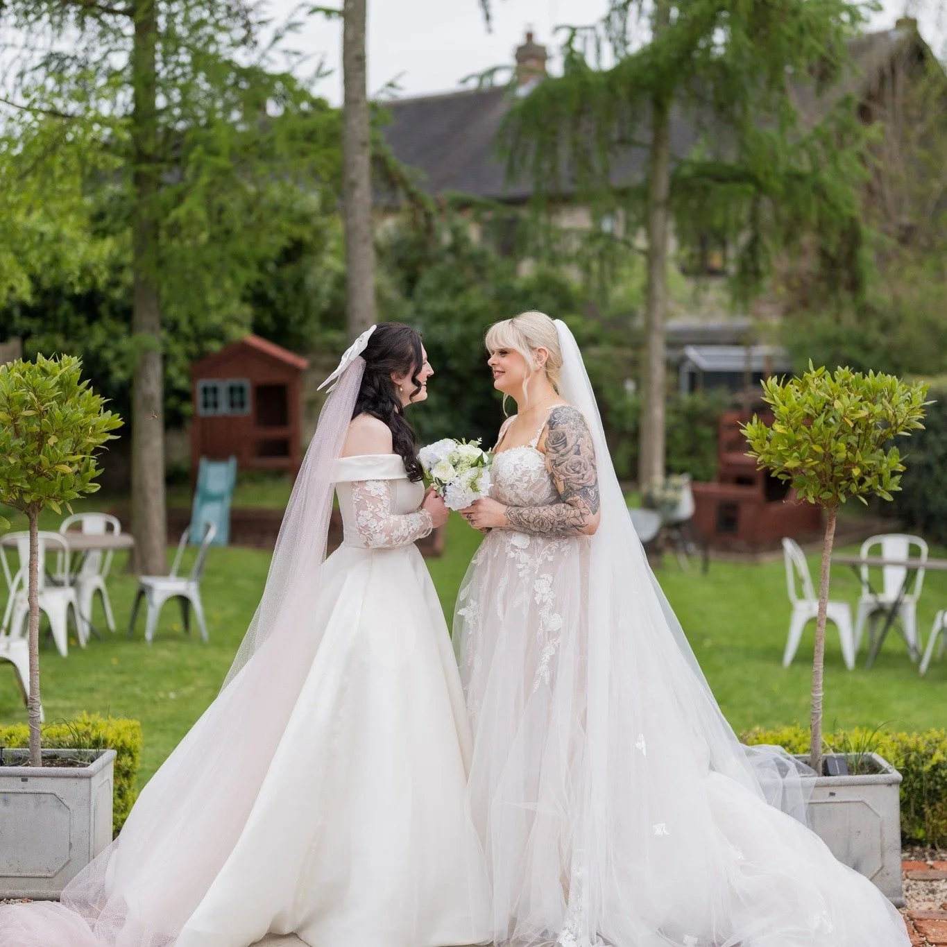 Let&rsquo;s talk dresses 👰✨

Google says 2026 wedding dress trends are all about &ldquo;romantic maximalism&rdquo; &mdash; think structured bodices, dramatic skirts, intricate lace, statement bows, sheer capes, and even playful cat-eye necklines. Tr