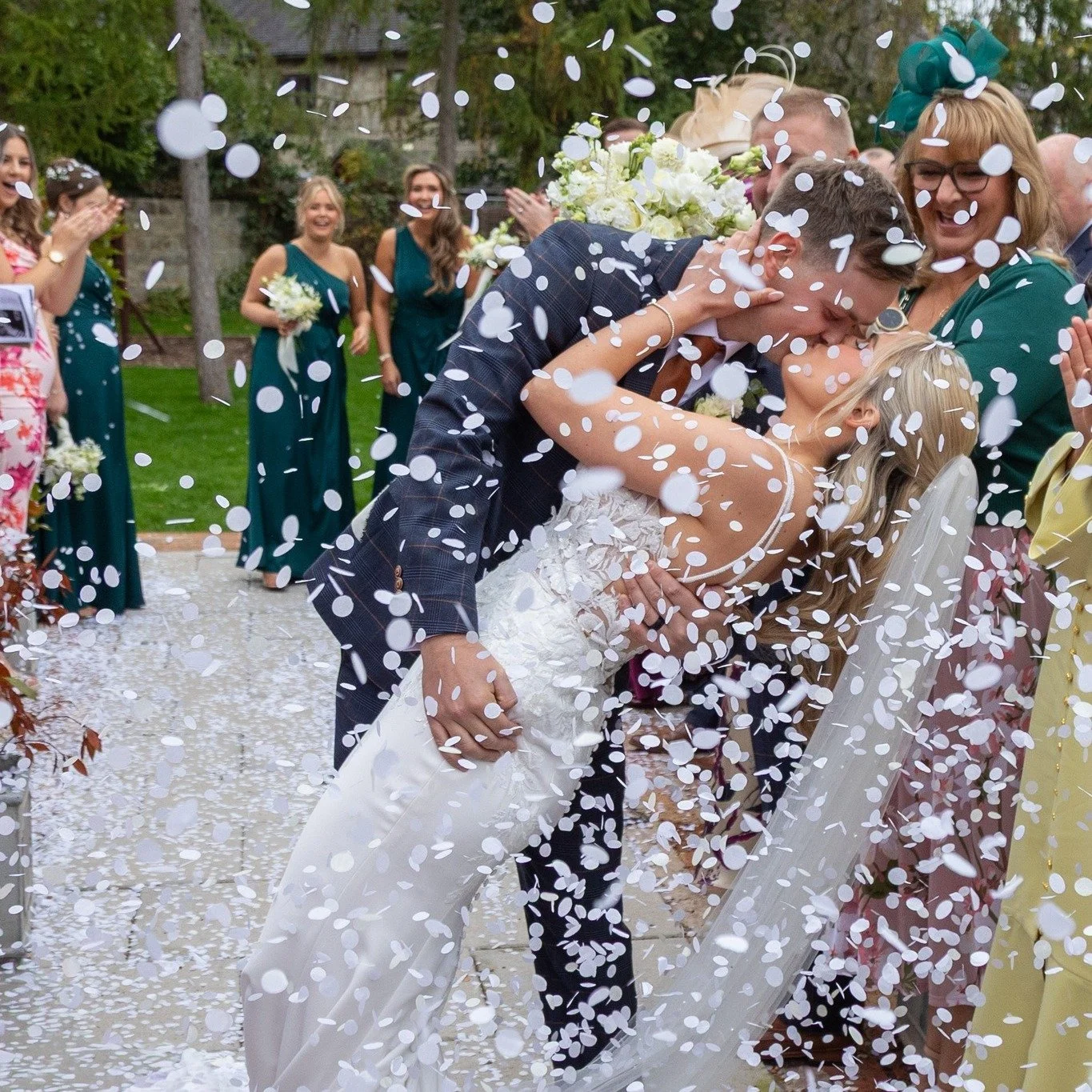 A confetti shot has to be my personal favourite ✨🎉
There&rsquo;s just something so magical about that moment &mdash; all the smiles, laughter and pure happiness captured in one photo 🤍💍

It&rsquo;s the perfect way to celebrate the start of forever