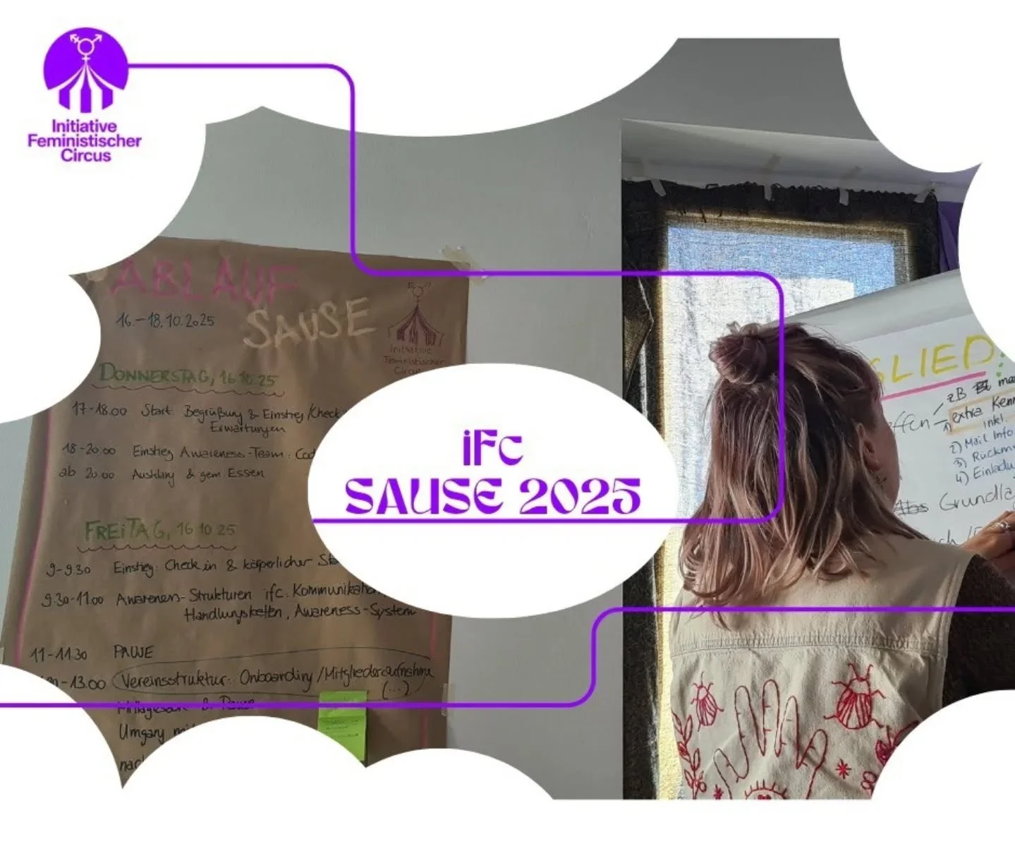 Letztes Wochenende war Sause in Berlin, unser Netzwerk- und Vereinstreffen! 🎪💜
Wir haben geplant, diskutiert, gefeiert uund Zukunft gemacht.
Neue Mitglieder, Magazin Nr. 2 in Planung & eine Crowdfunding-Kampagne steht an (mit Überraschunge