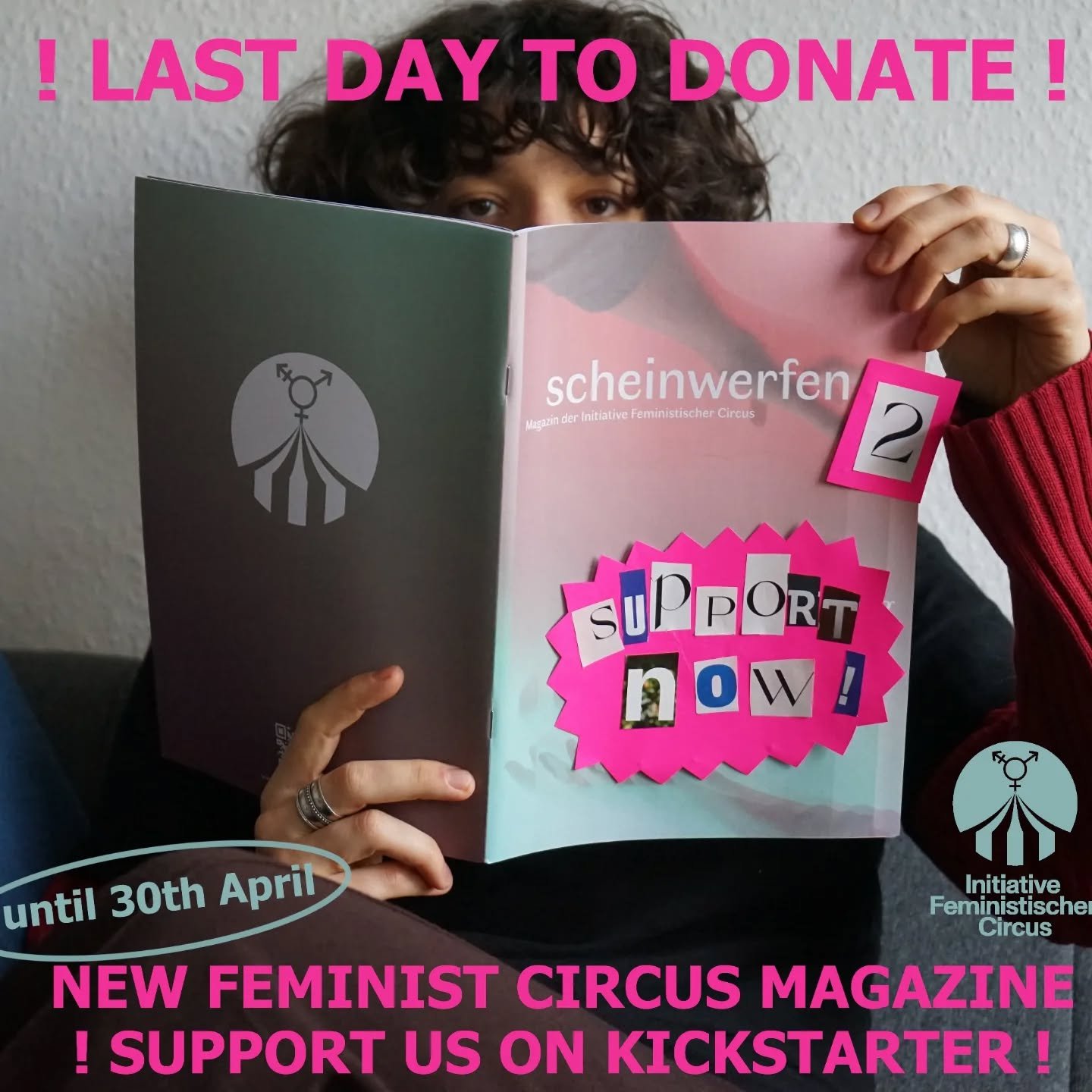 Today is really and truly the last day of our crowdfunding campaign. We are soo happy that we reached our funding goal with your help! Your donations mean a lot! 
There are still some hours left on the Kickstarter. Every Euro counts and makes it easi