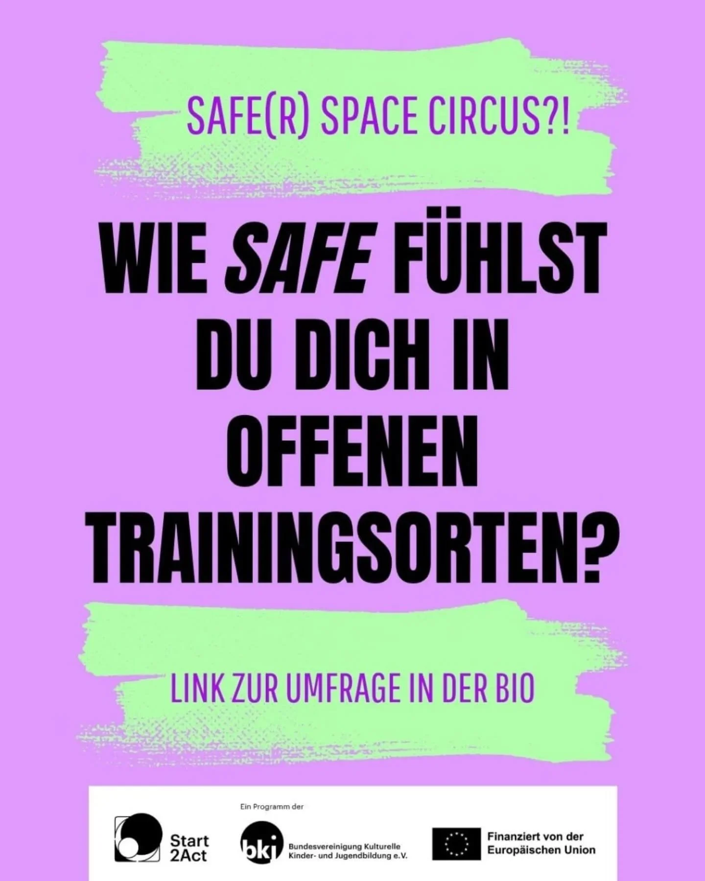 Gef&ouml;dert durch start2act ein Programm der BKJ
#BKJ #start2act #pr&auml;vention