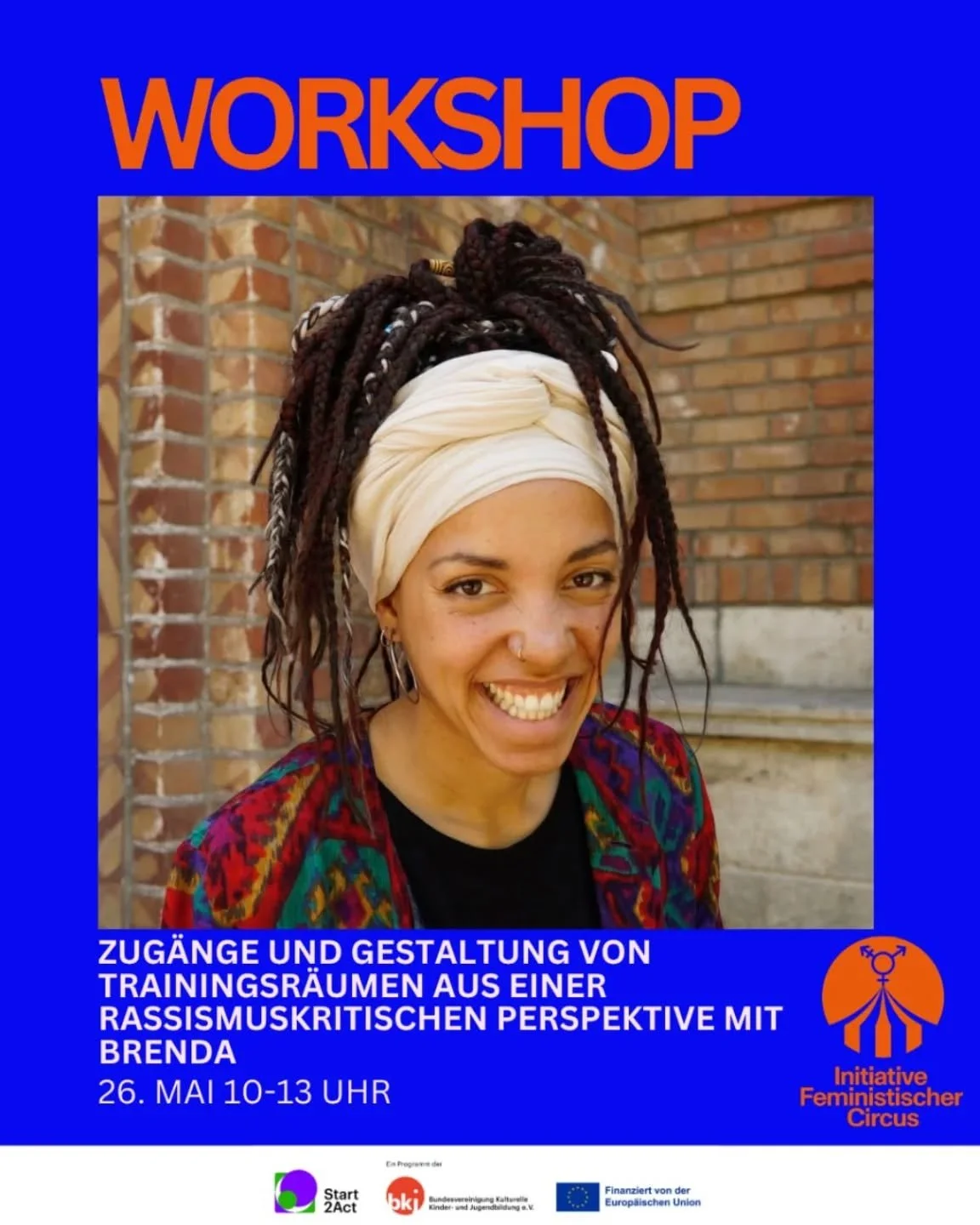 Safe(r) Space Circus?! Zug&auml;nge und Gestaltung von Trainingsr&auml;umen aus einer rassismuskritischen Perspektive

Brenda Akele Jorde ist Zirkusp&auml;dagogin, Performerin und Gr&uuml;nderin von Zirkus Power, einem Empowerment-Projekt f&uuml;r Sc