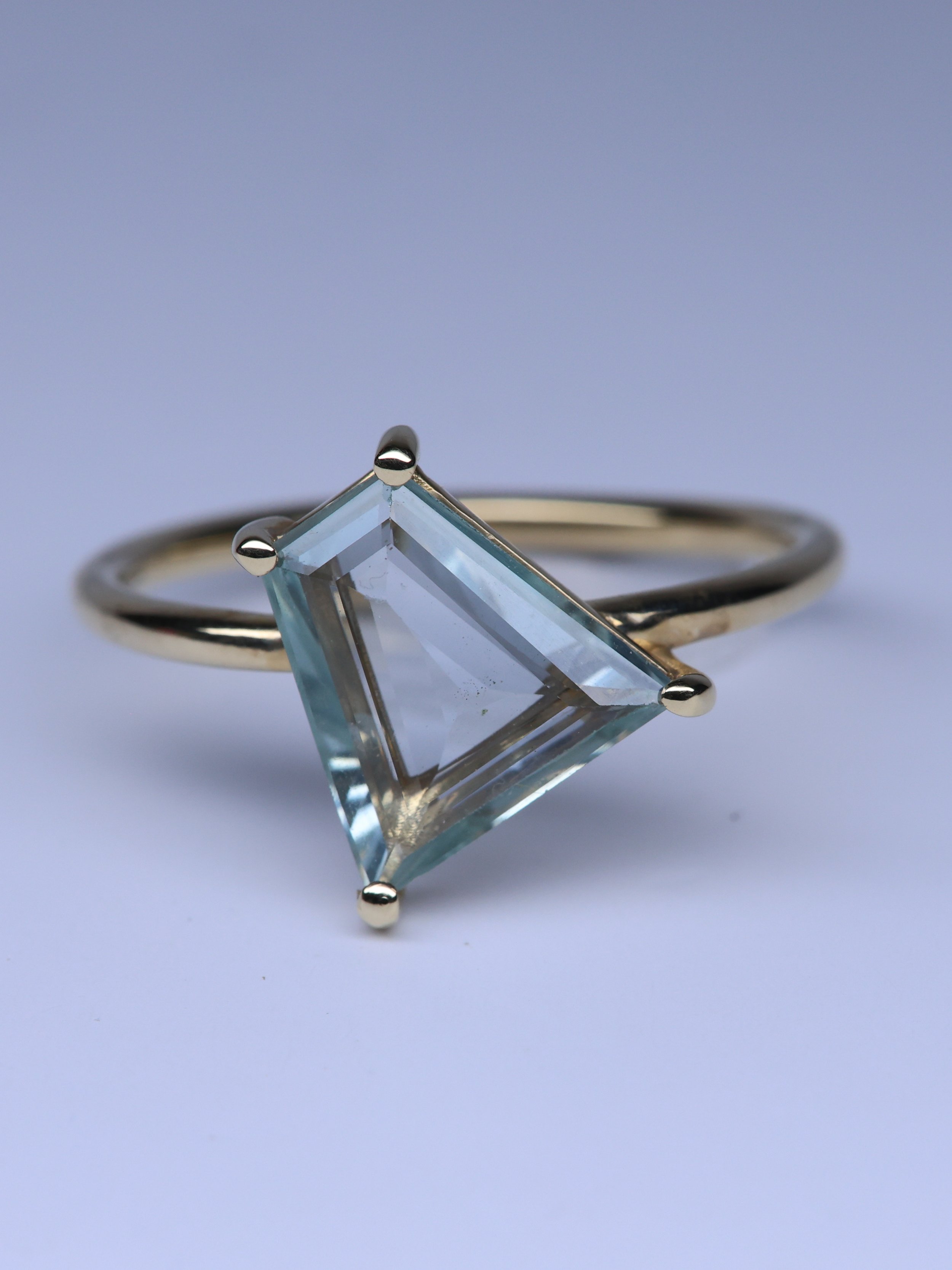 Sapphire Trapezium Ring