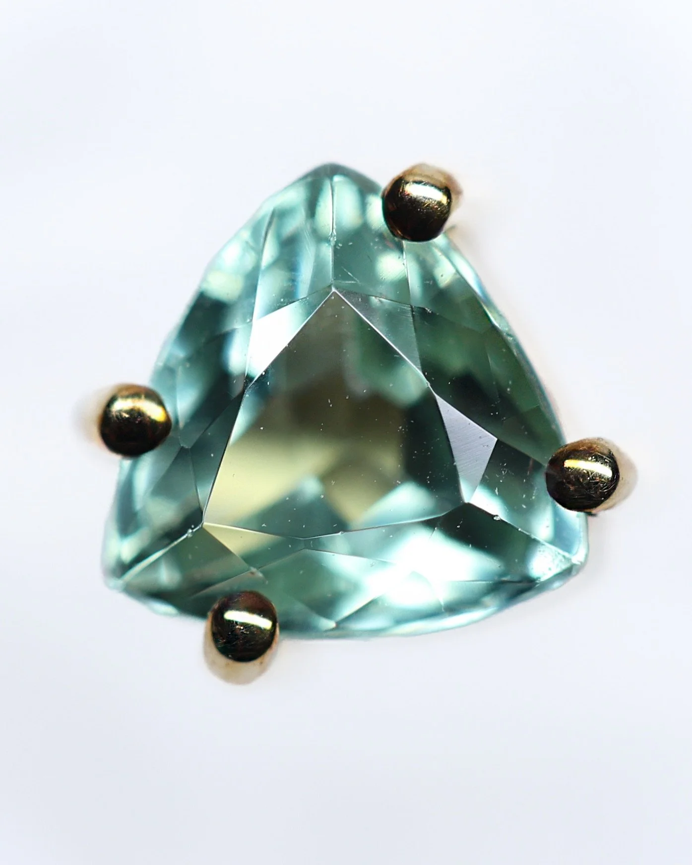Mint Green Tourmaline Stud