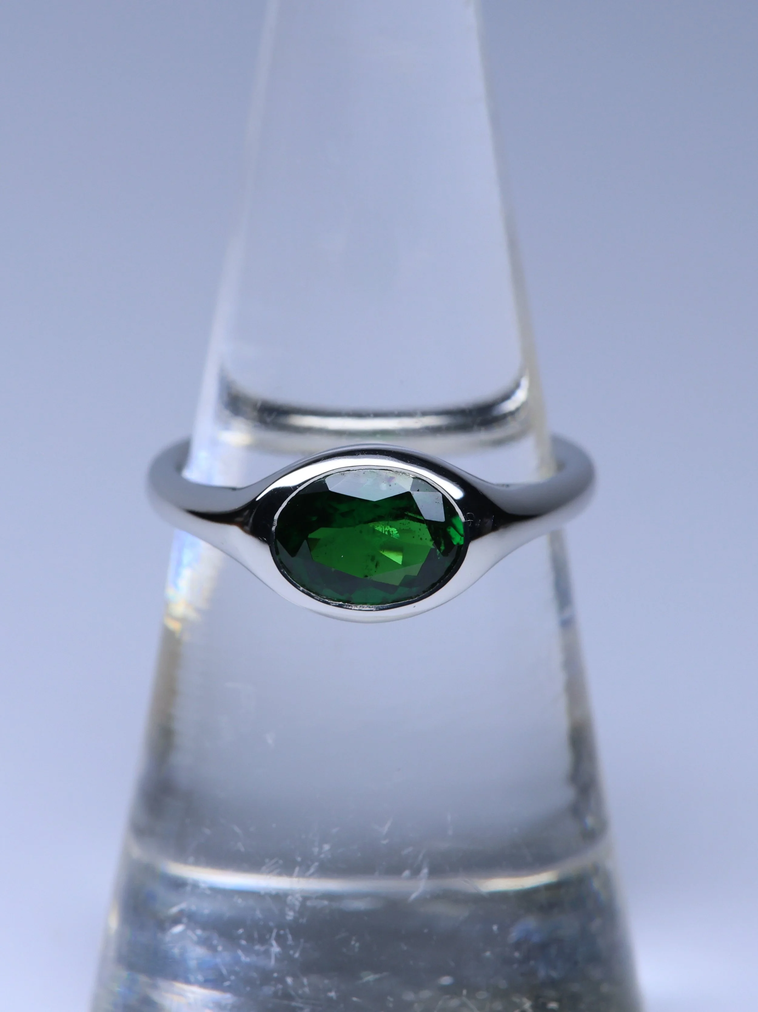 A Taste of Tsavorite Signet Ring