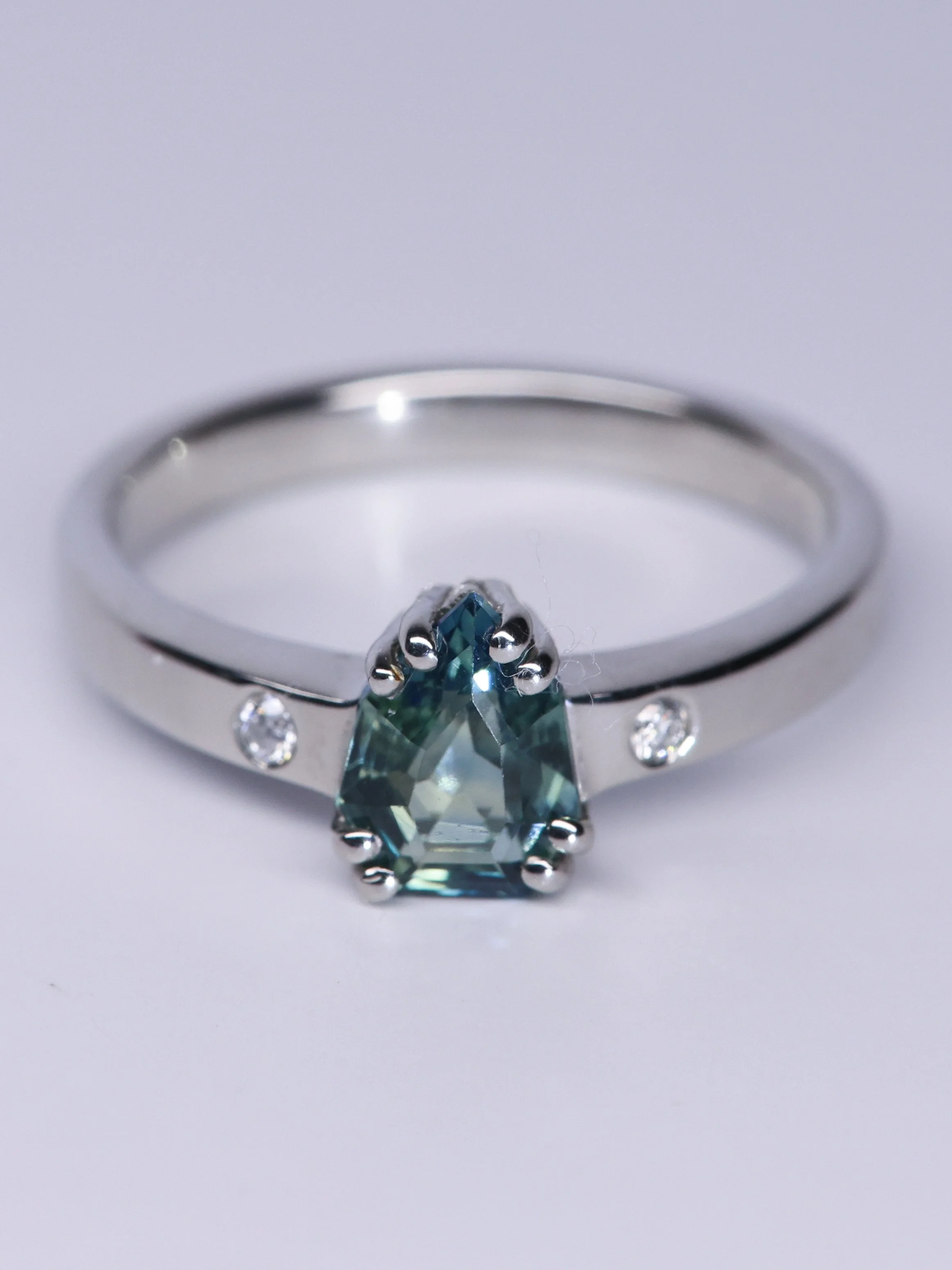 The Sapphire Dewdrop Ring
